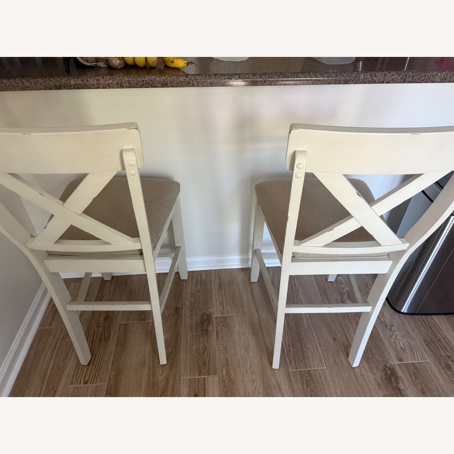 Off White Counter Height Stool - image-4