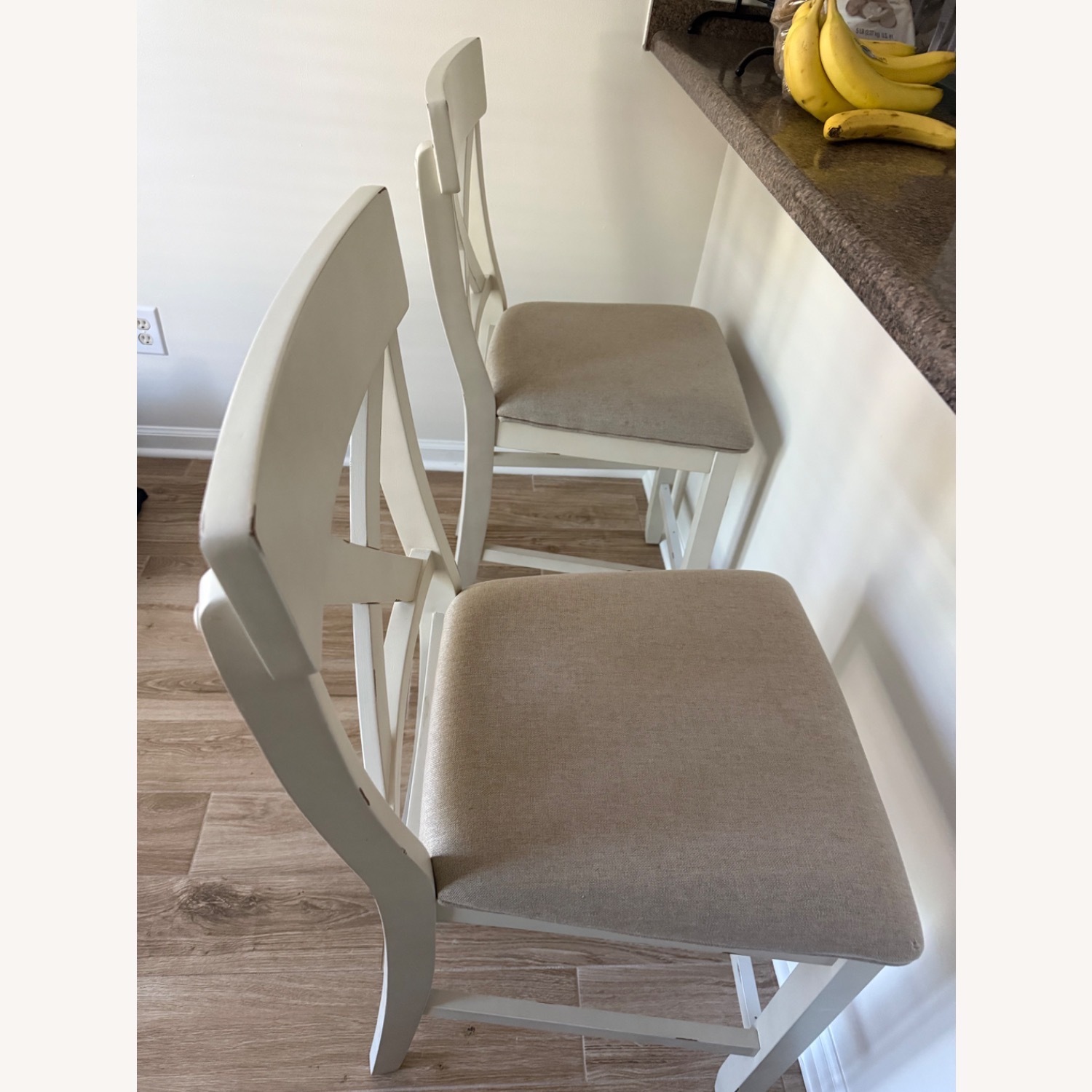 Off White Counter Height Stool - image-2