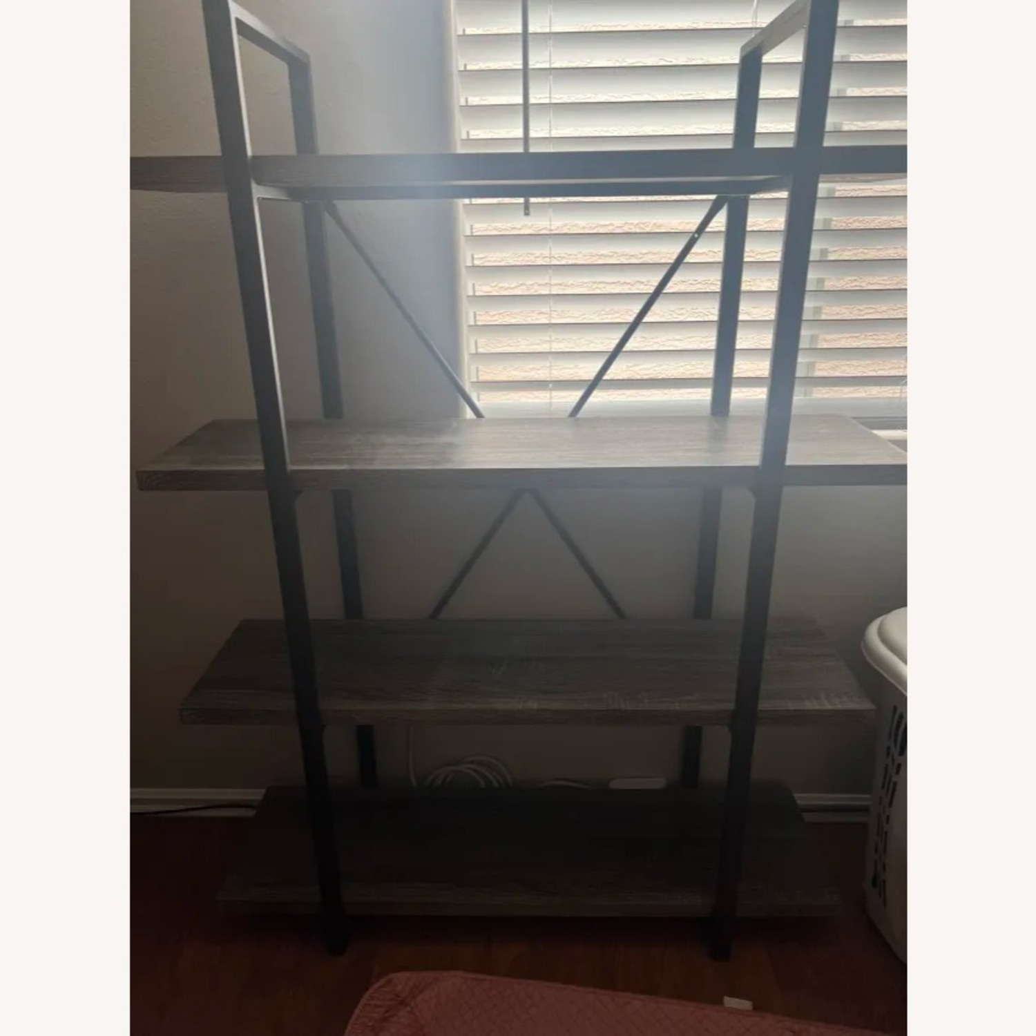 HSH 4-Shelf Vintage Industrial Bookshelf - image-1