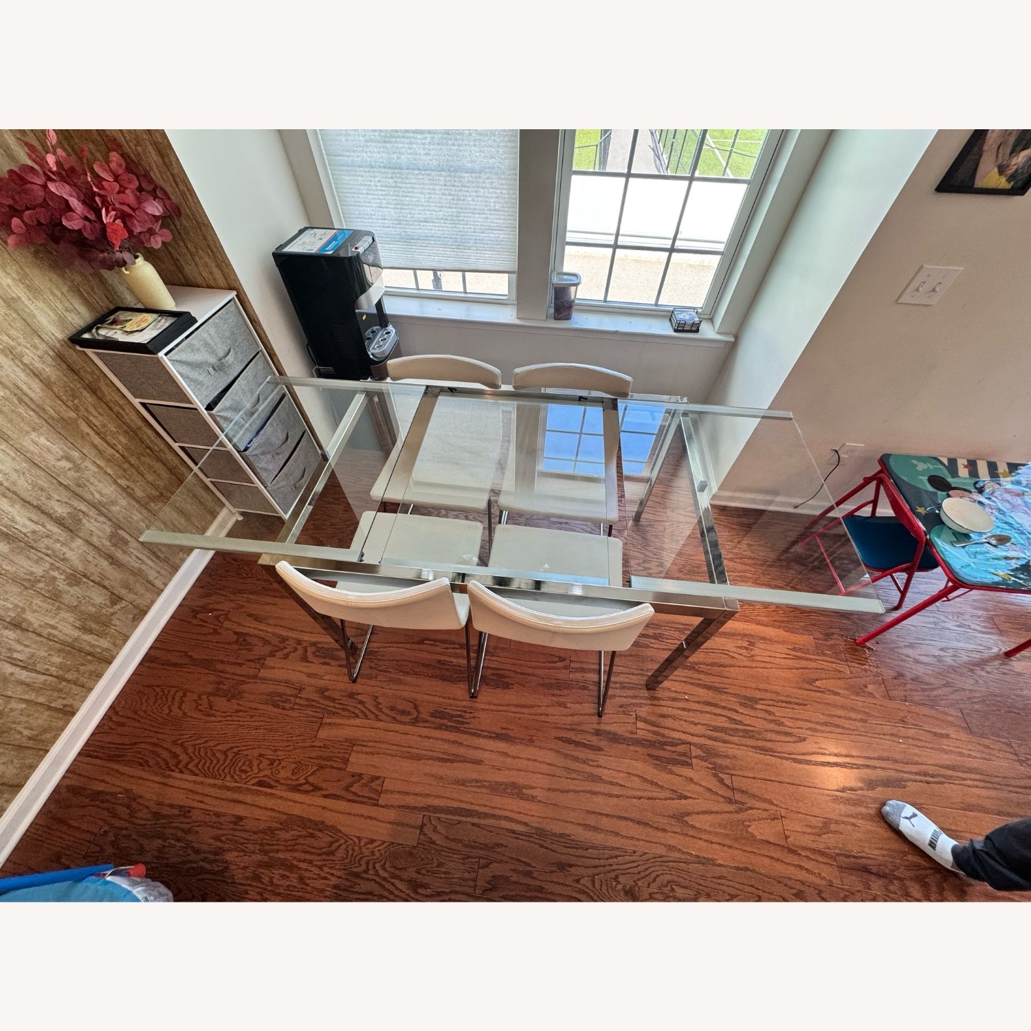 Glass Dining Set Expandable - image-3