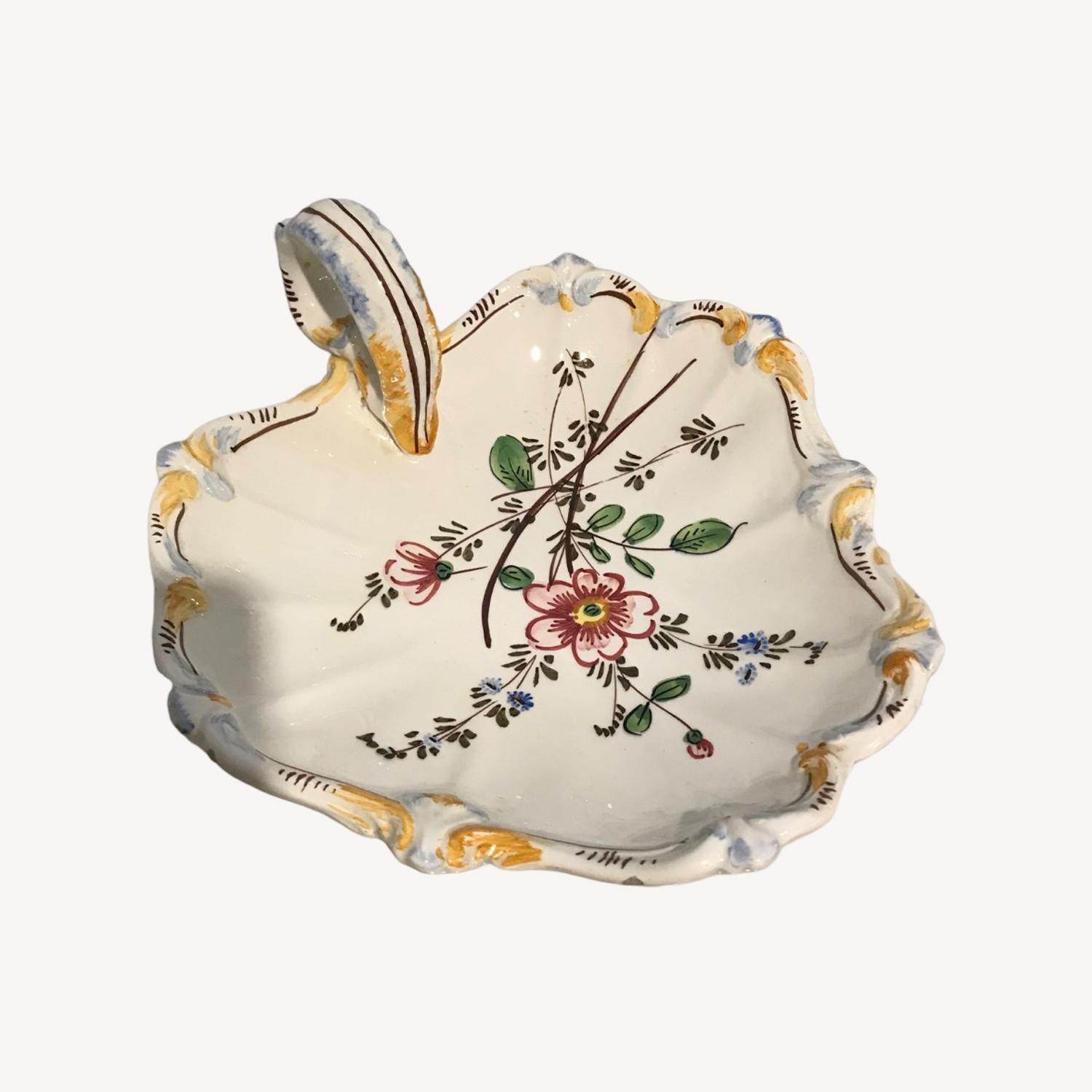 Vintage Italian Hand Painted Ceramic Candy Bowl  - image-0