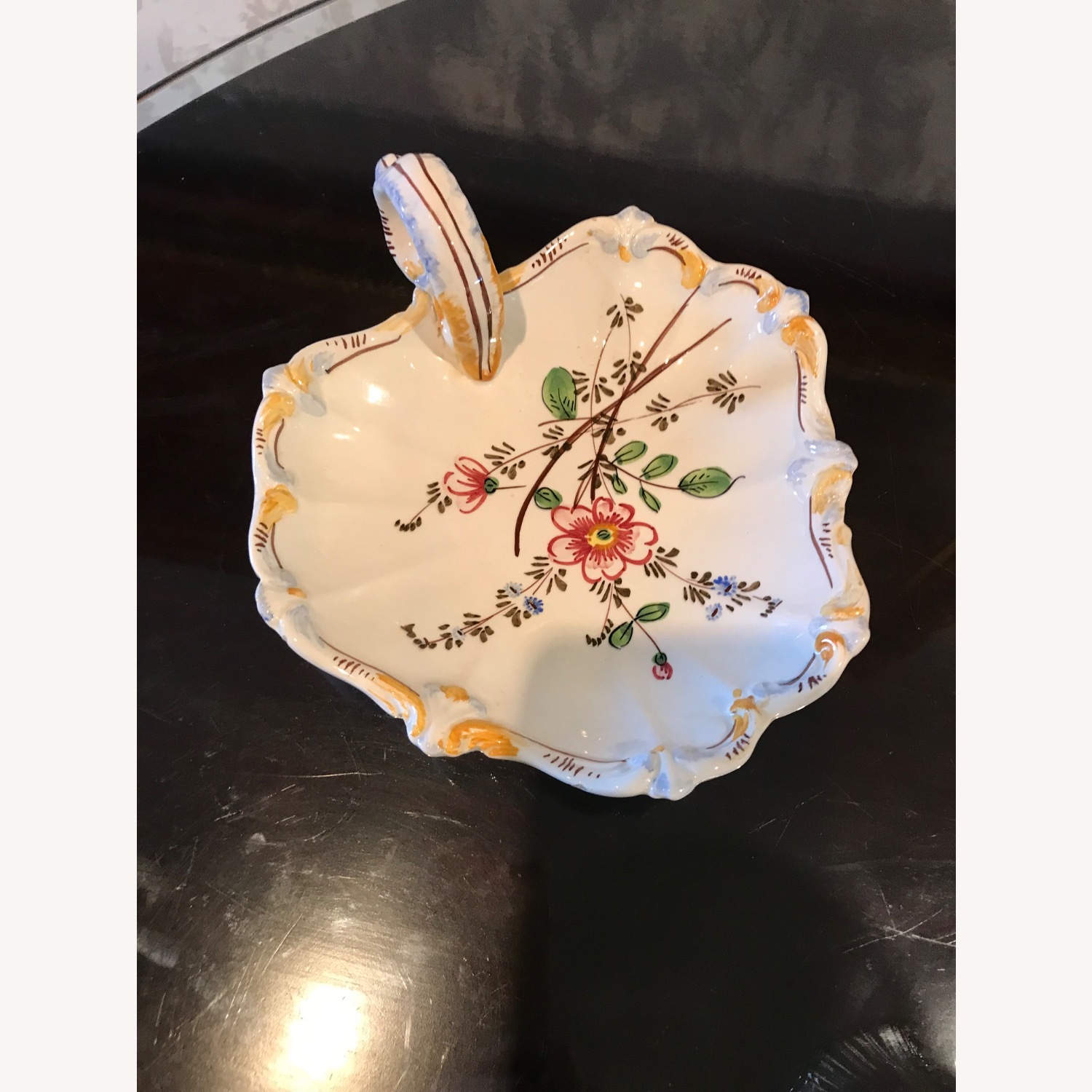 Vintage Italian Hand Painted Ceramic Candy Bowl  - image-1