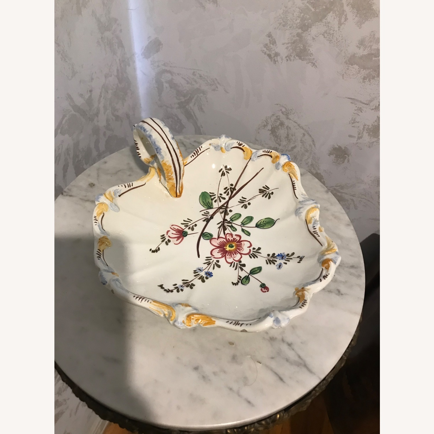 Vintage Italian Hand Painted Ceramic Candy Bowl  - image-16