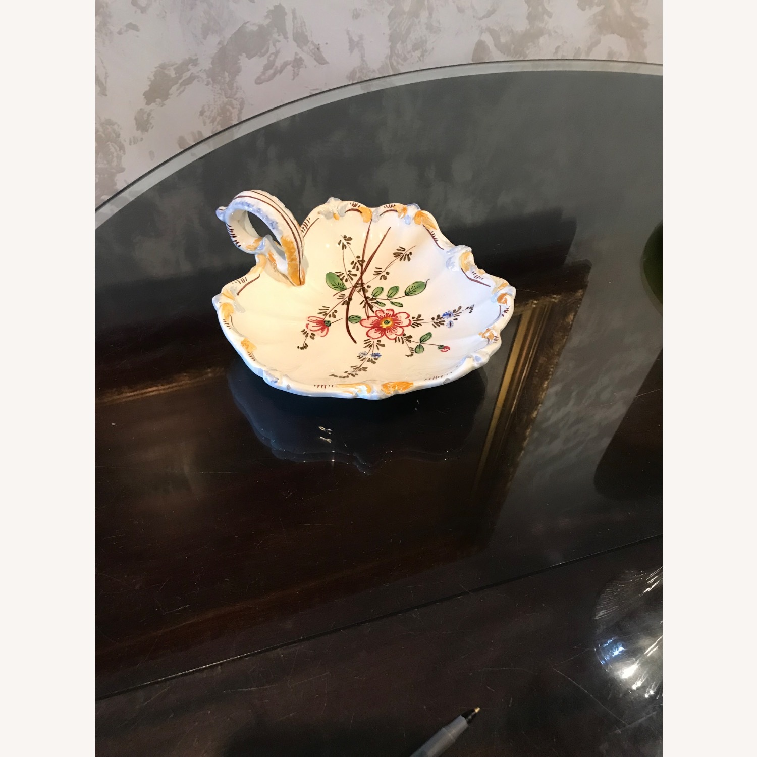 Vintage Italian Hand Painted Ceramic Candy Bowl  - image-5