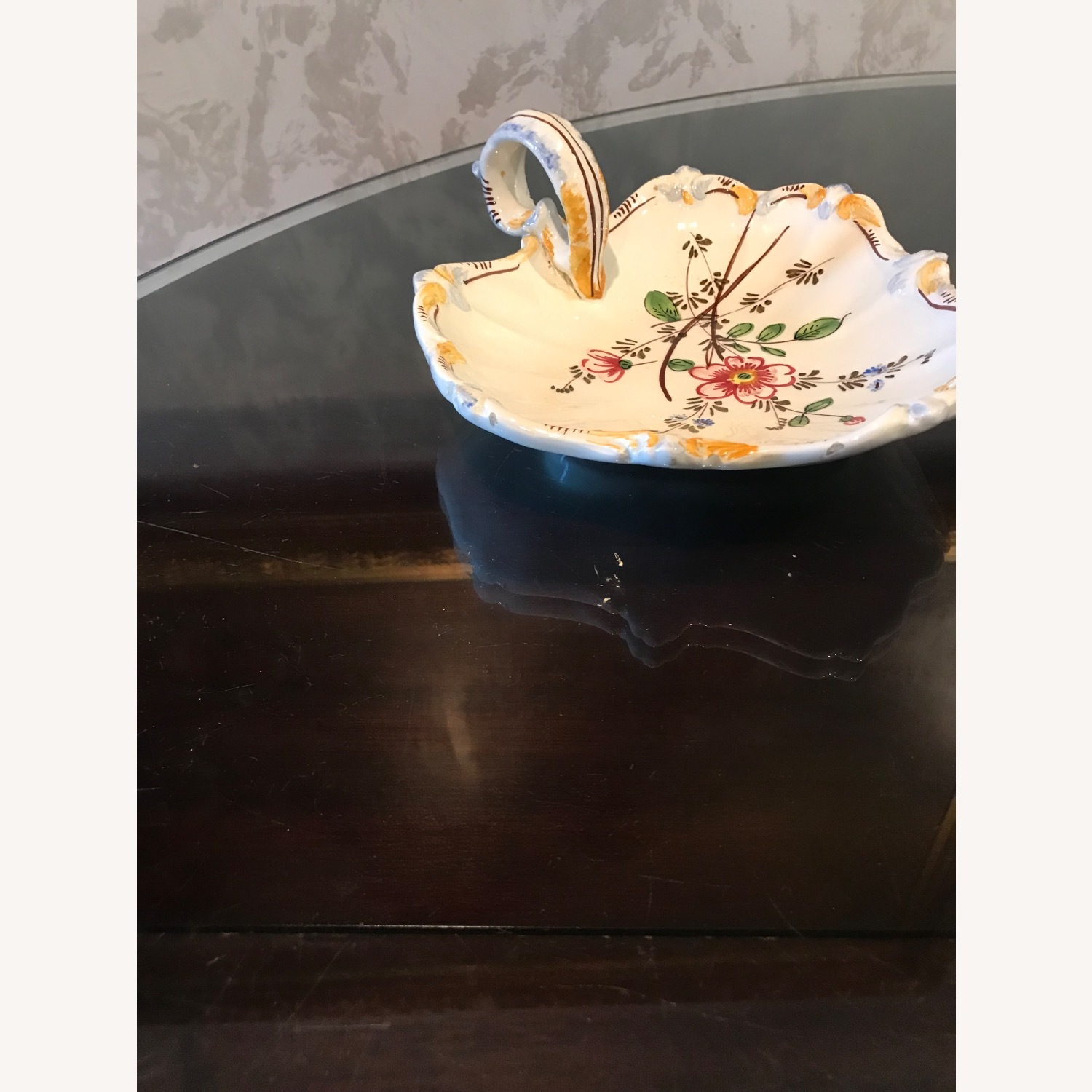 Vintage Italian Hand Painted Ceramic Candy Bowl  - image-6