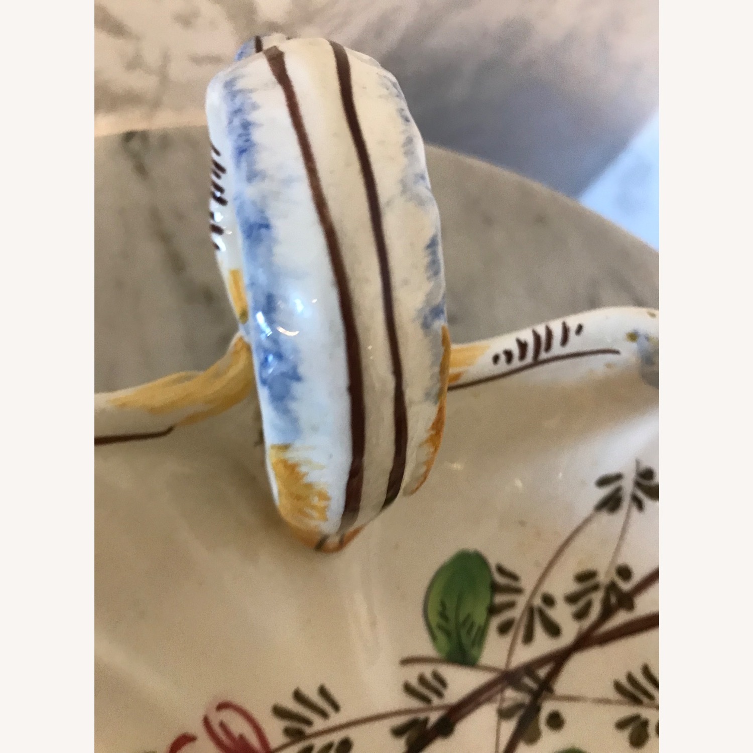 Vintage Italian Hand Painted Ceramic Candy Bowl  - image-7