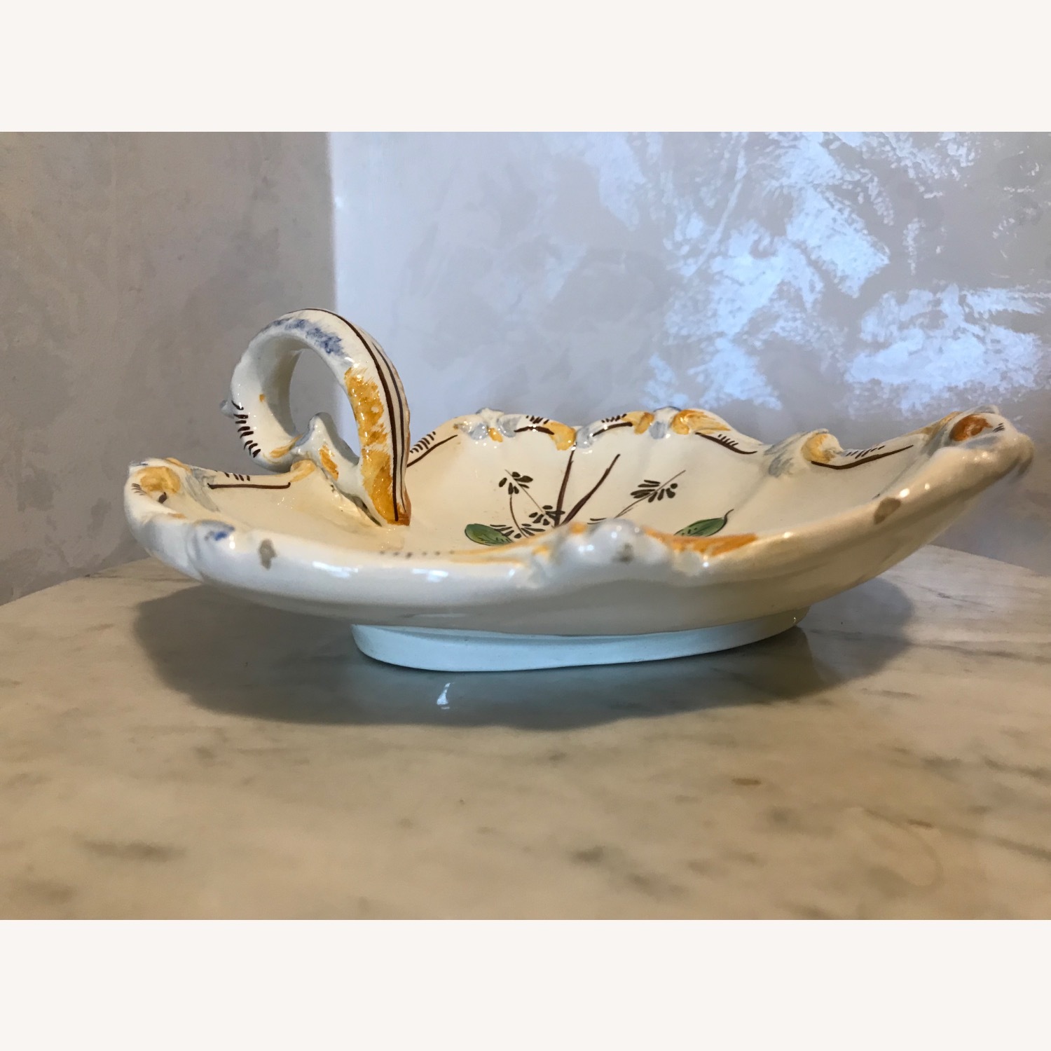 Vintage Italian Hand Painted Ceramic Candy Bowl  - image-10