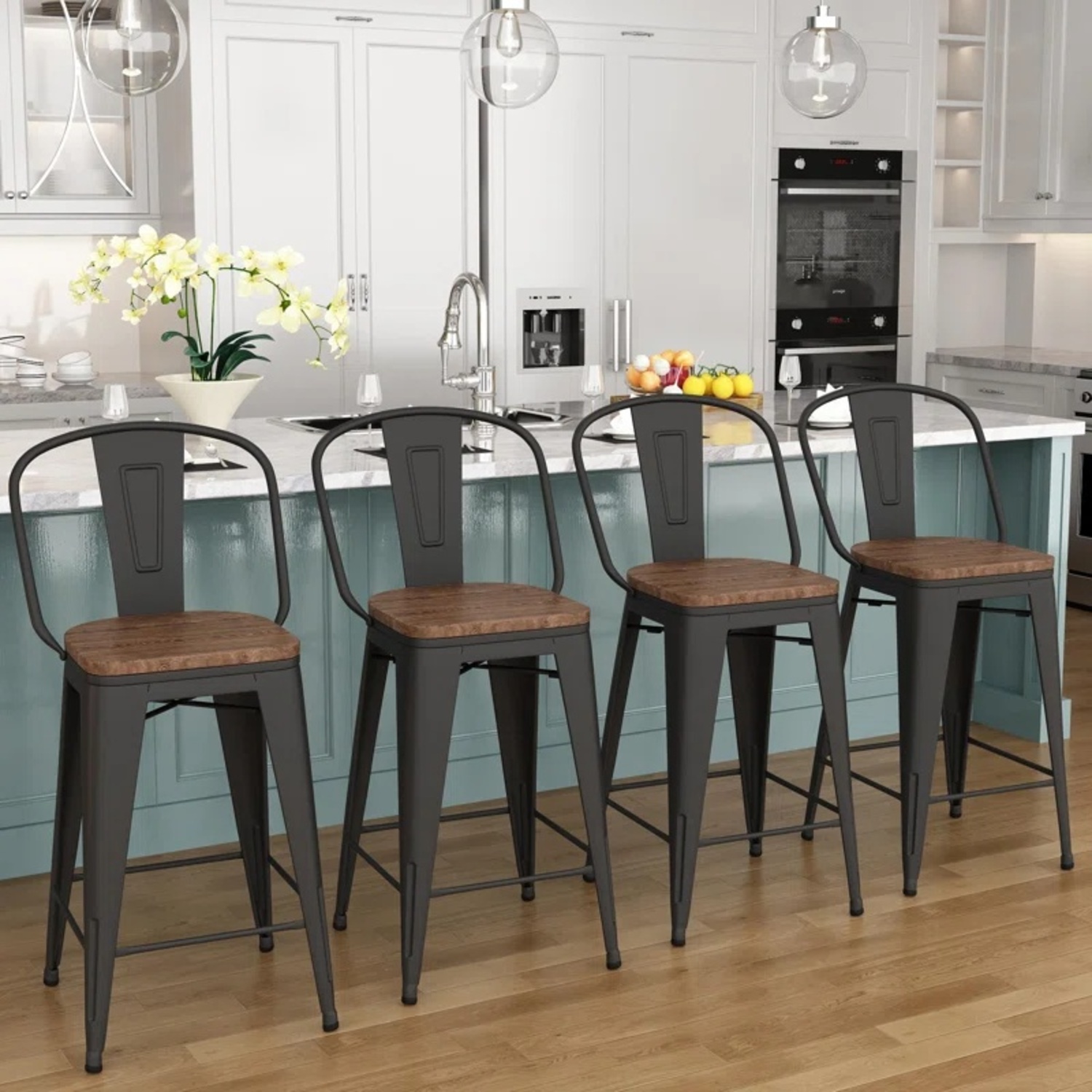 Wayfair Burney Barstools Set of 4  - image-6