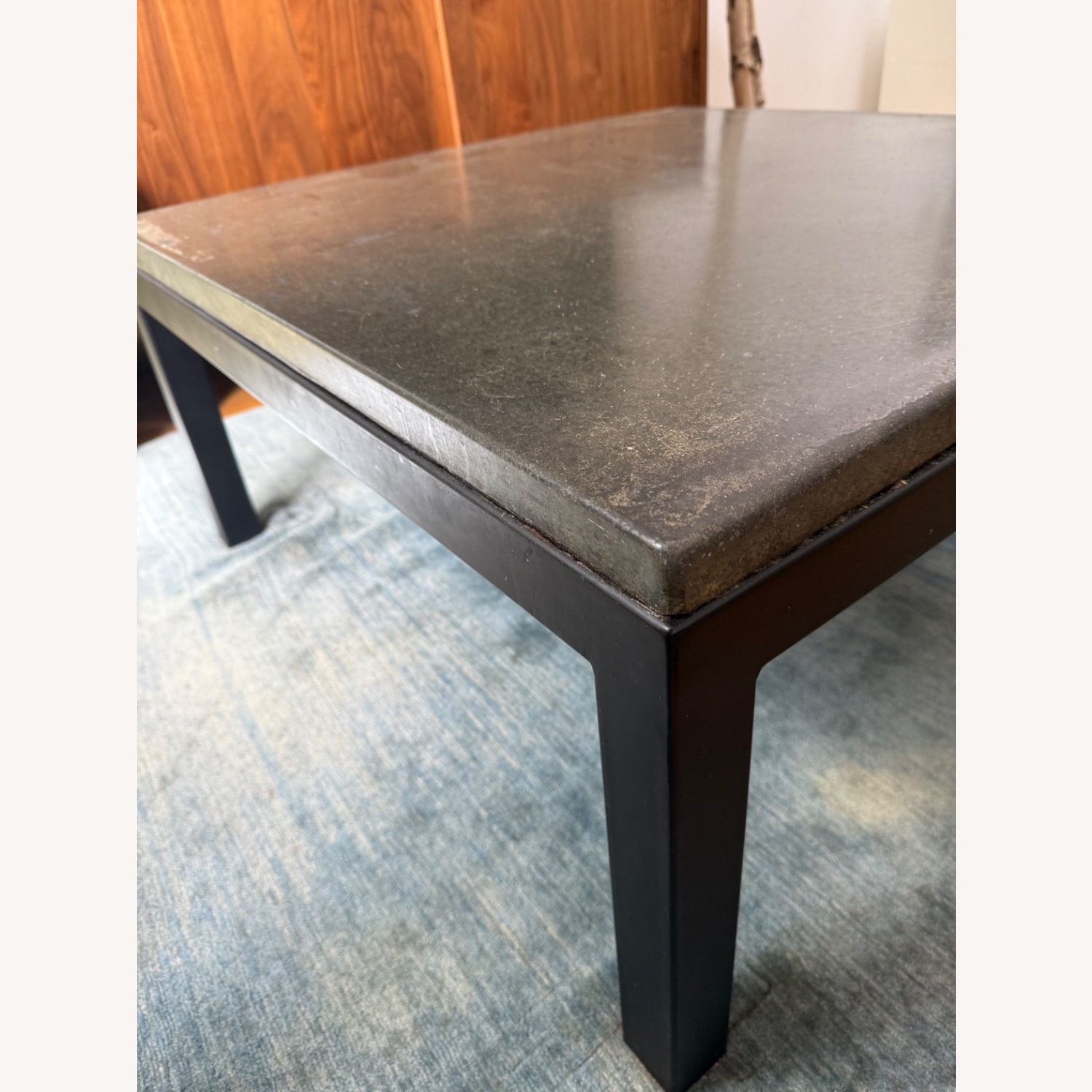 Crate & Barrel Parsons Concrete Top Coffee Table - image-5