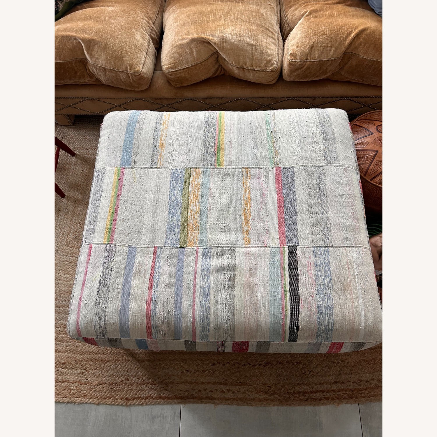 Unique Multicolor Cisco Home Ottoman - image-1