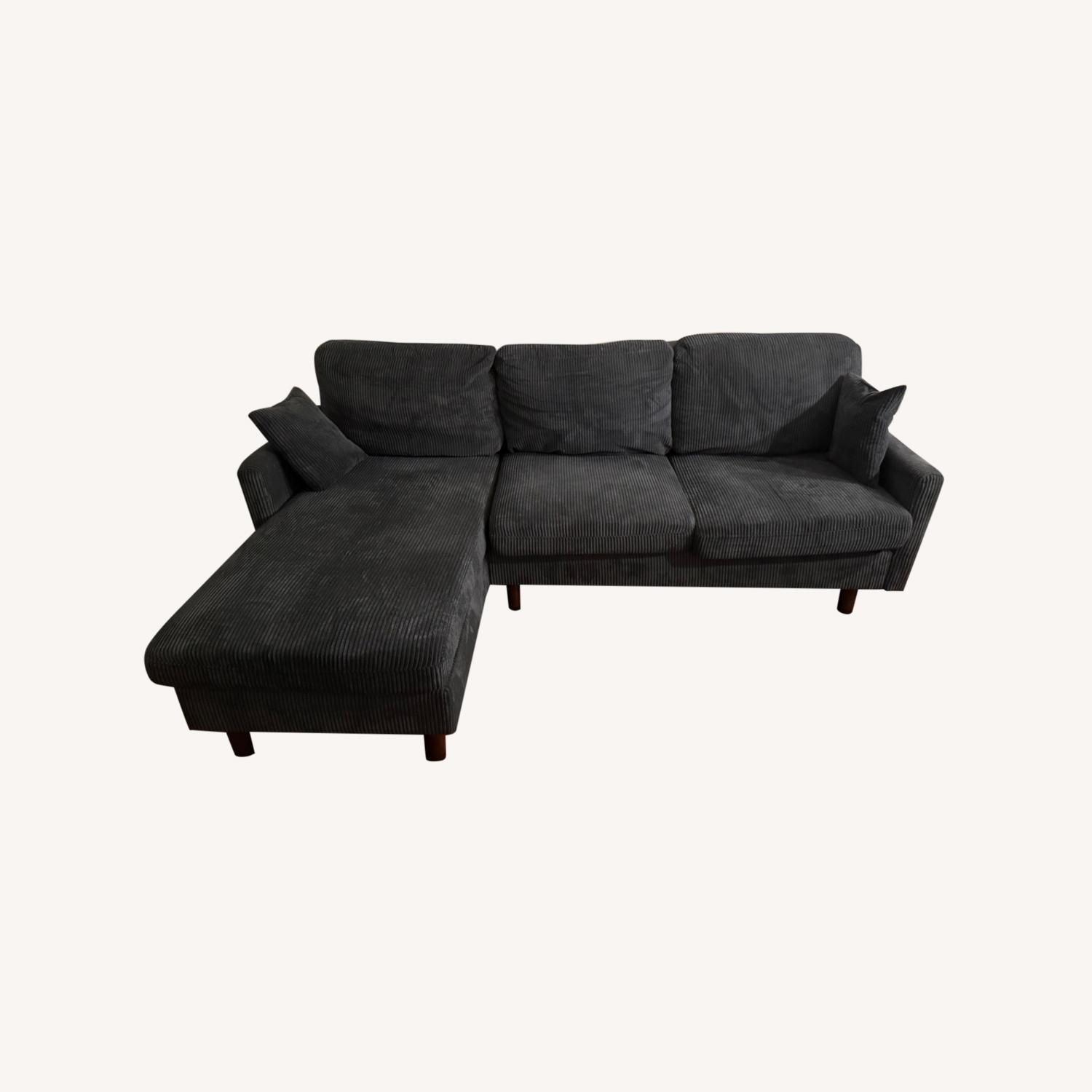 Dark Gray Sectional - image-0