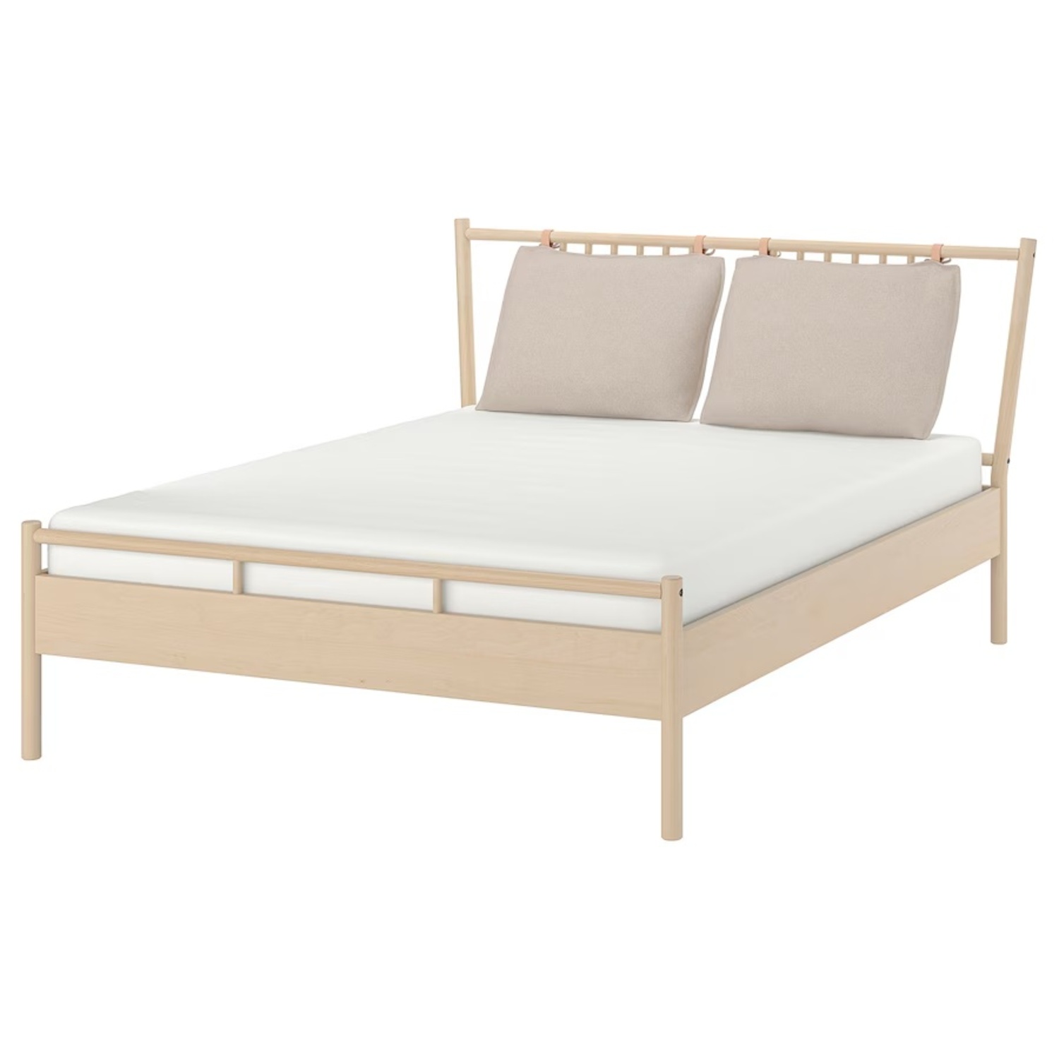IKEA BJÖRKSNÄS Wood Queen Bed Frame - image-4
