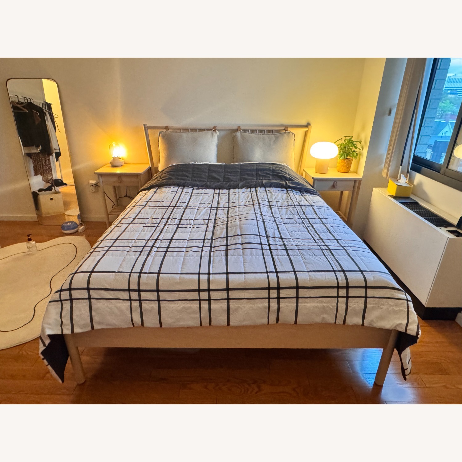 IKEA BJÖRKSNÄS Wood Queen Bed Frame - image-3