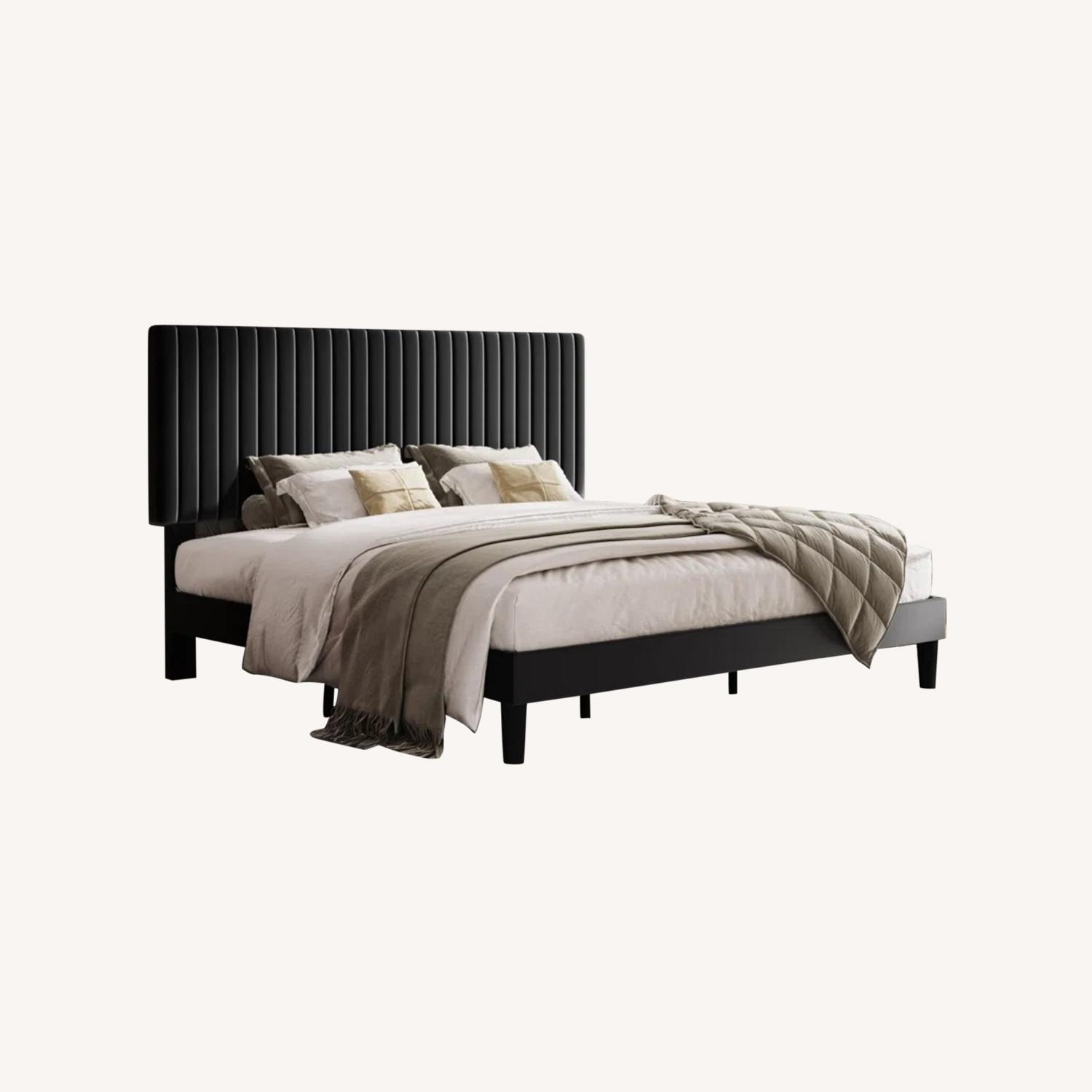 Wayfair Dunphy Upholstered Platform Bed with Adjustable Headboard - image-0