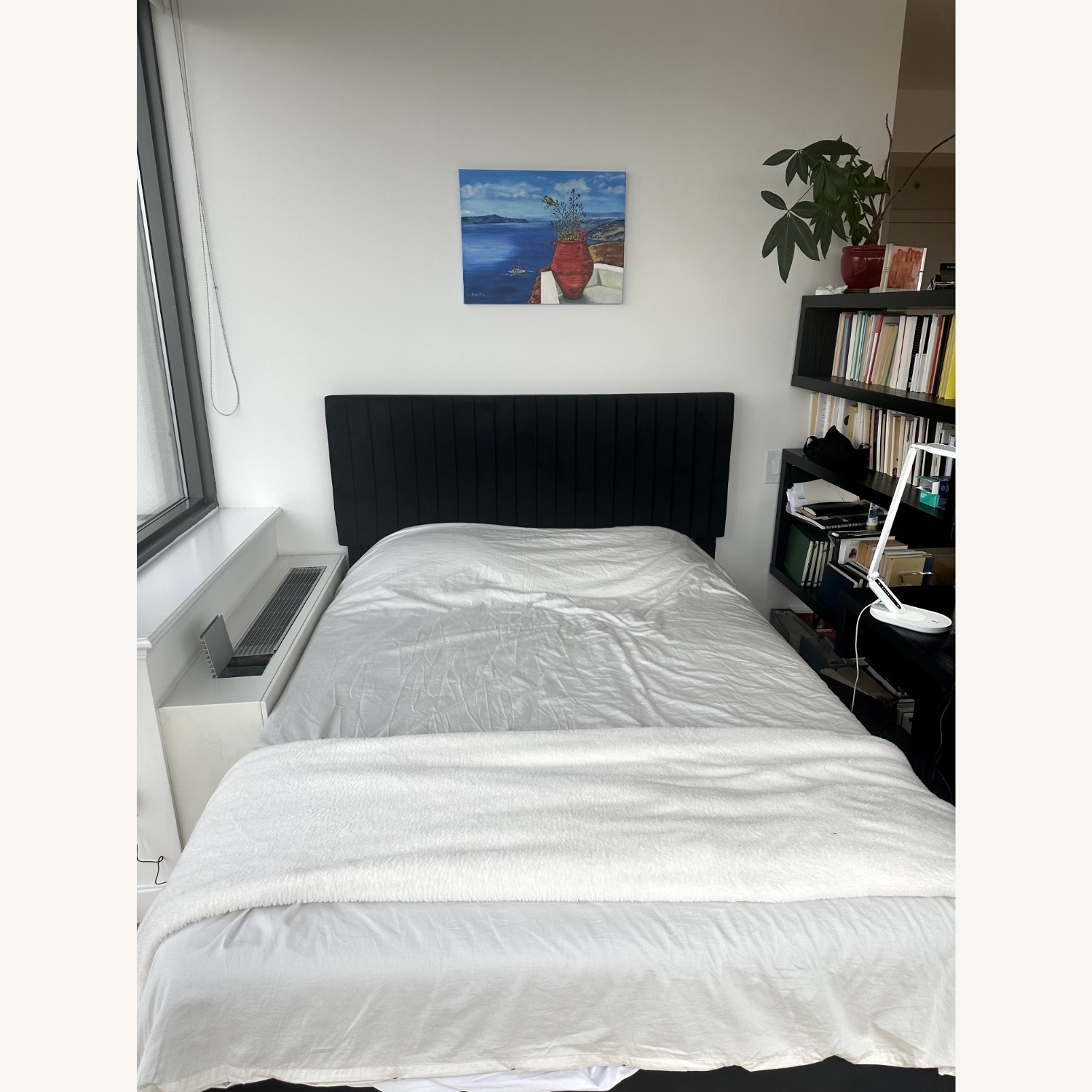 Wayfair Dunphy Upholstered Platform Bed with Adjustable Headboard - image-3