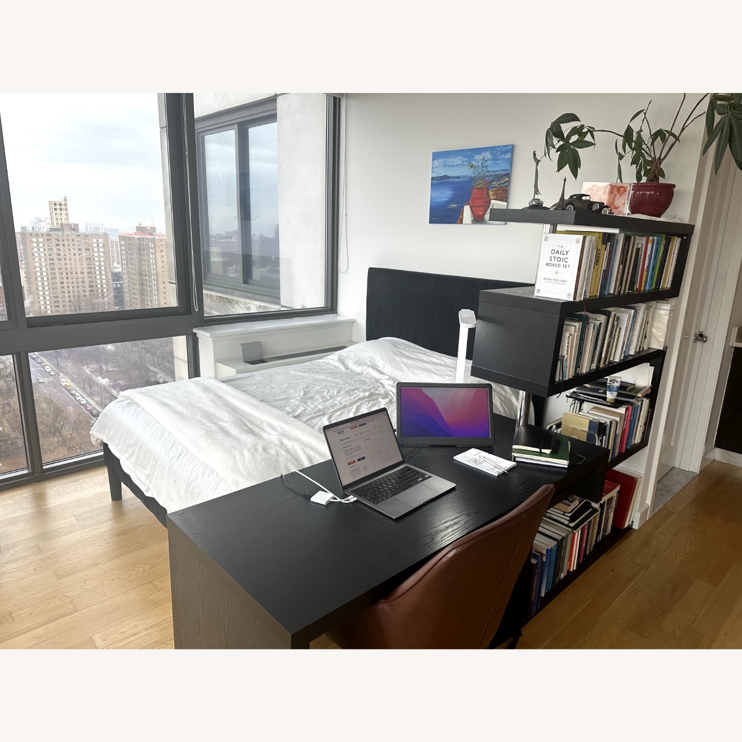 Wayfair Dunphy Upholstered Platform Bed with Adjustable Headboard - image-4