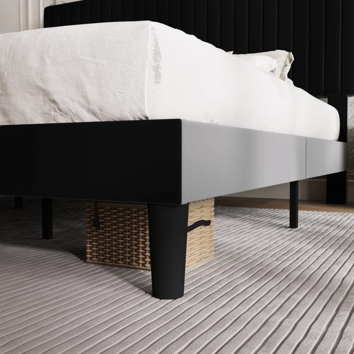 Wayfair Dunphy Upholstered Platform Bed with Adjustable Headboard - image-2