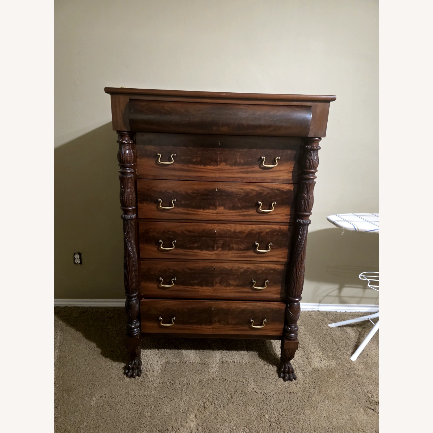 Antique Dresser Mirror Chester Drawer - image-1