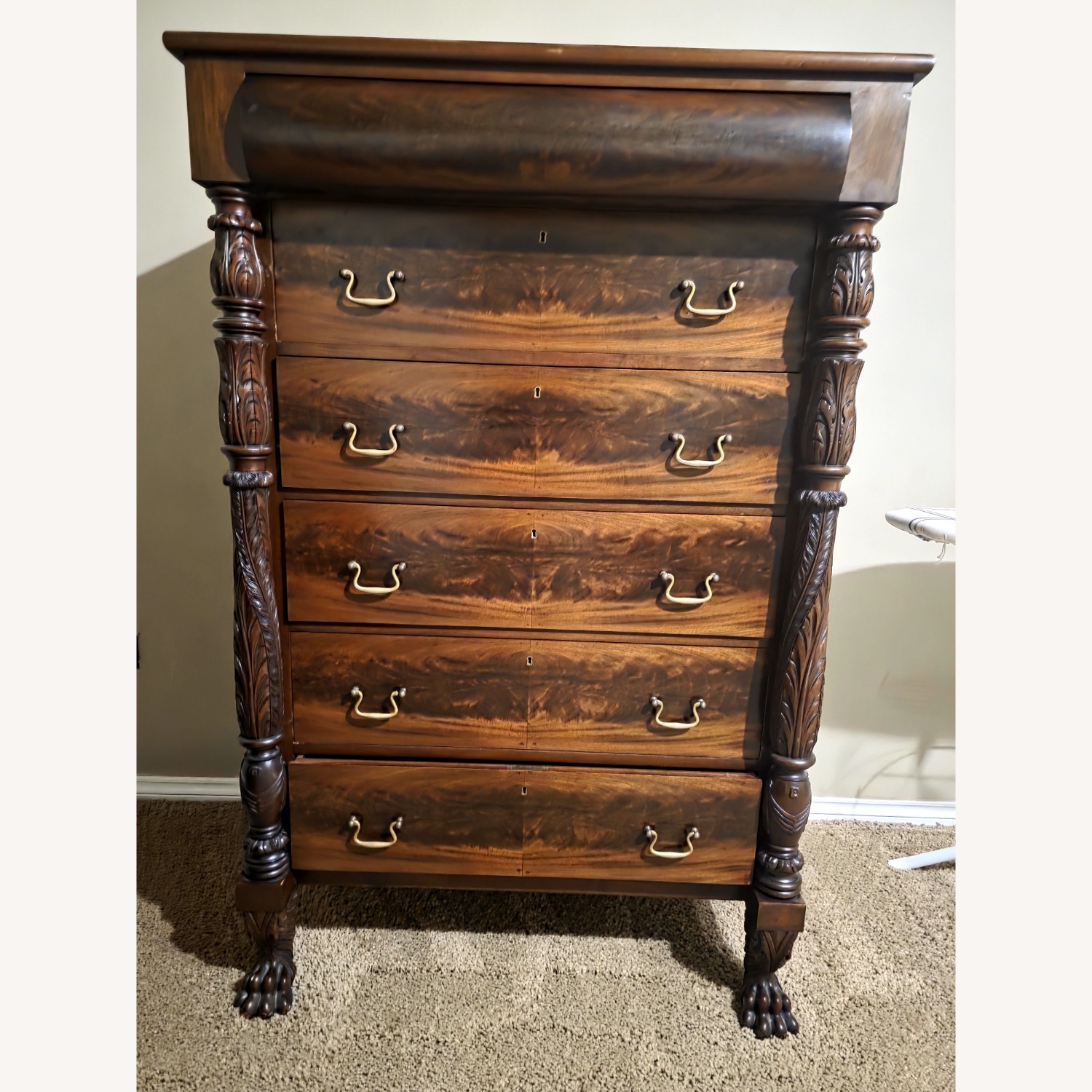 Antique Dresser Mirror Chester Drawer - image-2