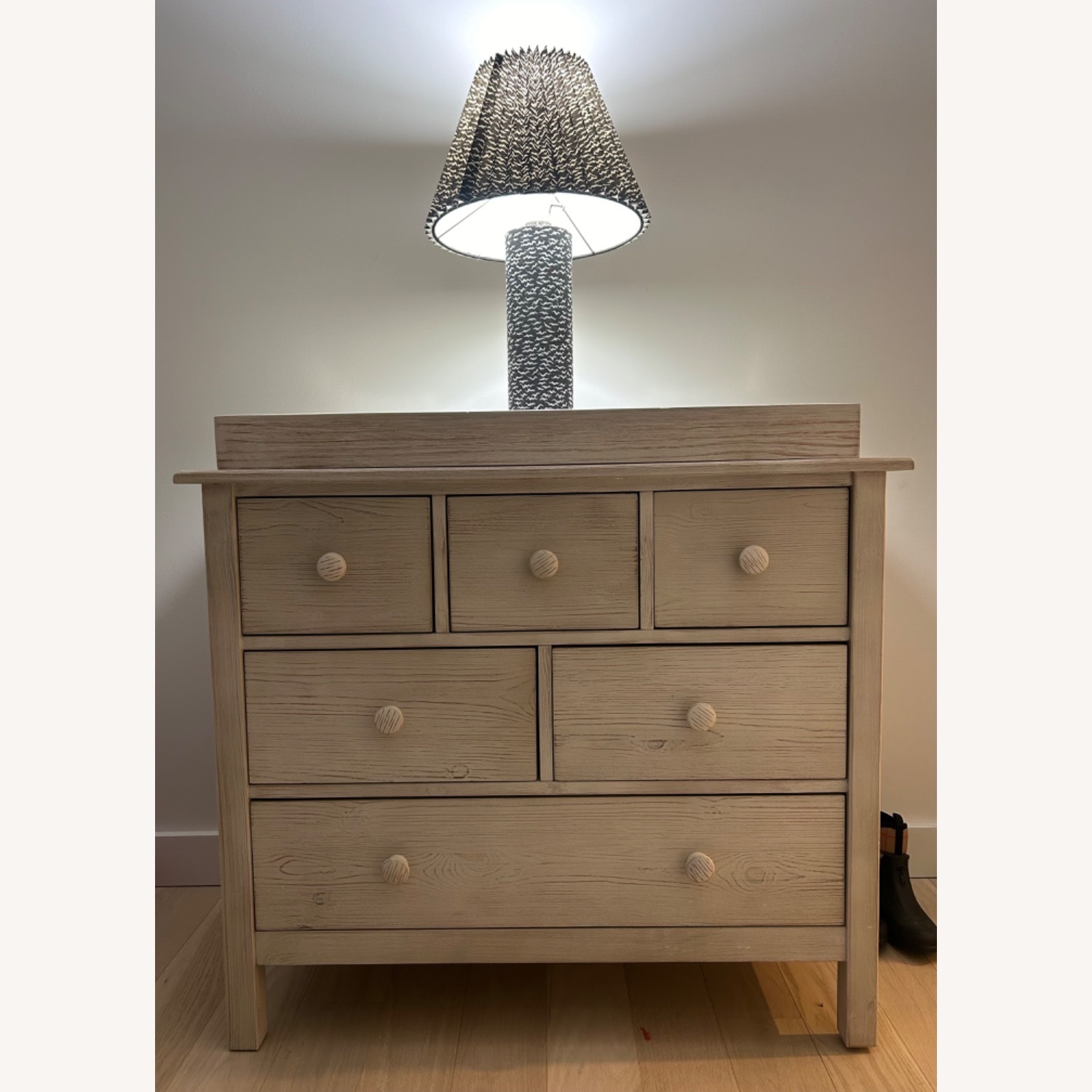 Pottery Barn Kids Weathered White Dresser &Topper - image-2