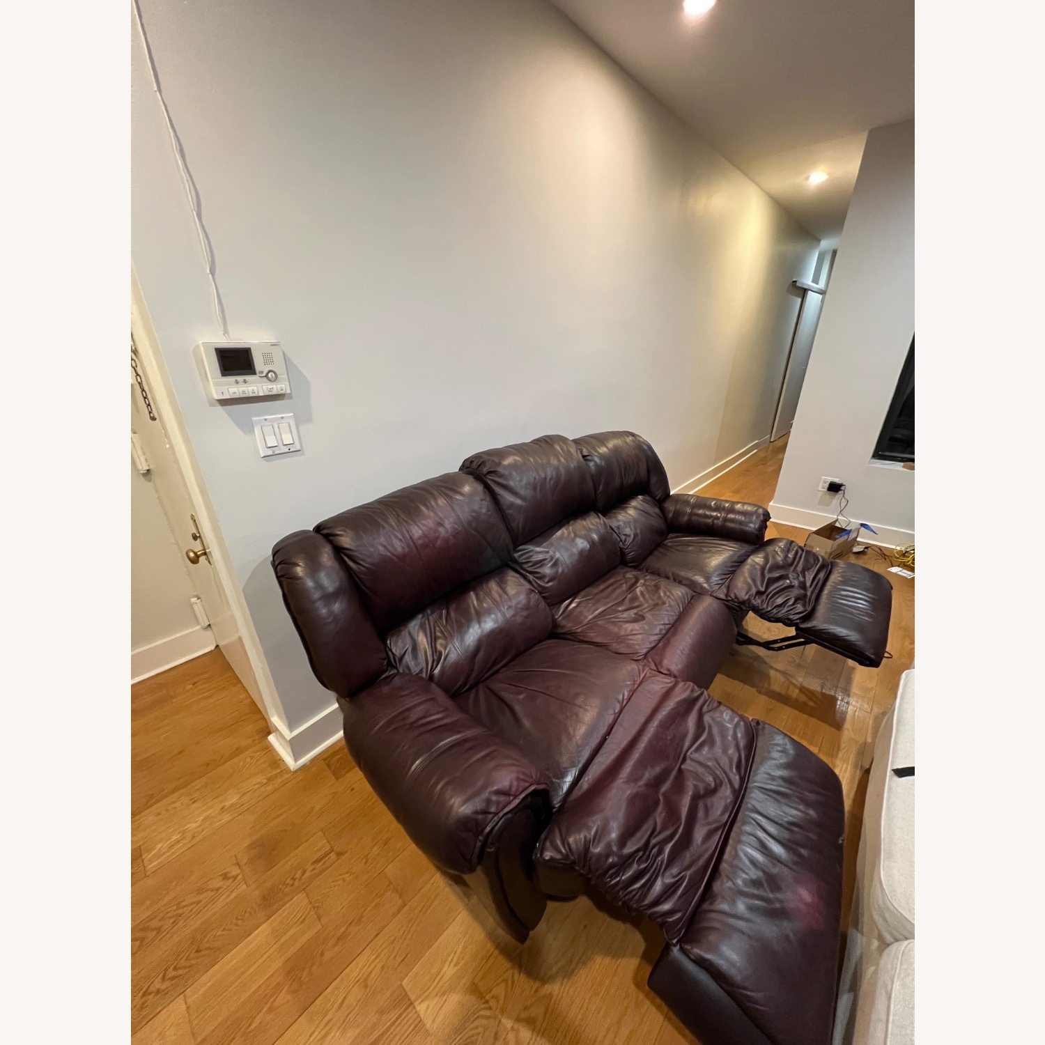 Hazen Leather Reclining Sofa - image-3