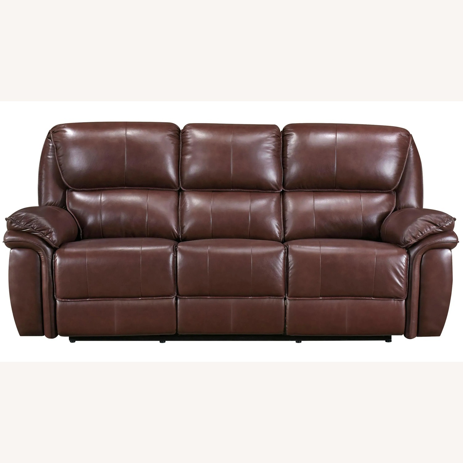 Hazen Leather Reclining Sofa - image-4