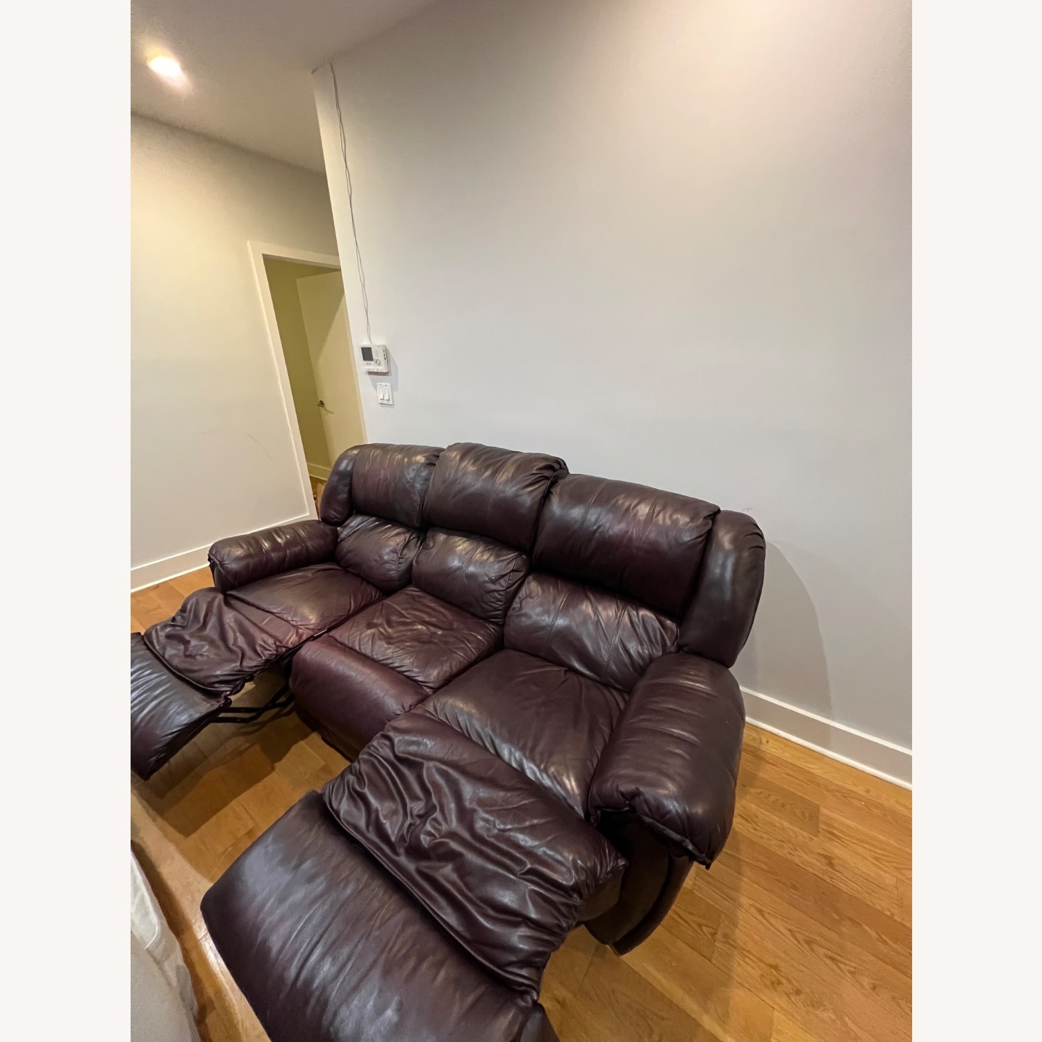 Hazen Leather Reclining Sofa - image-2