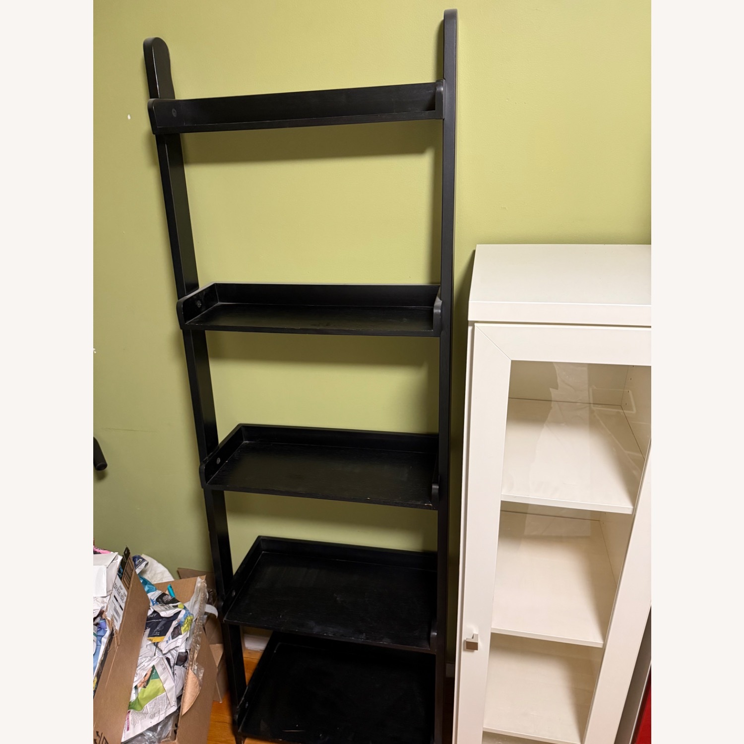 West Elm Contemporary 5 Tier Ladder Bookshelf - image-2