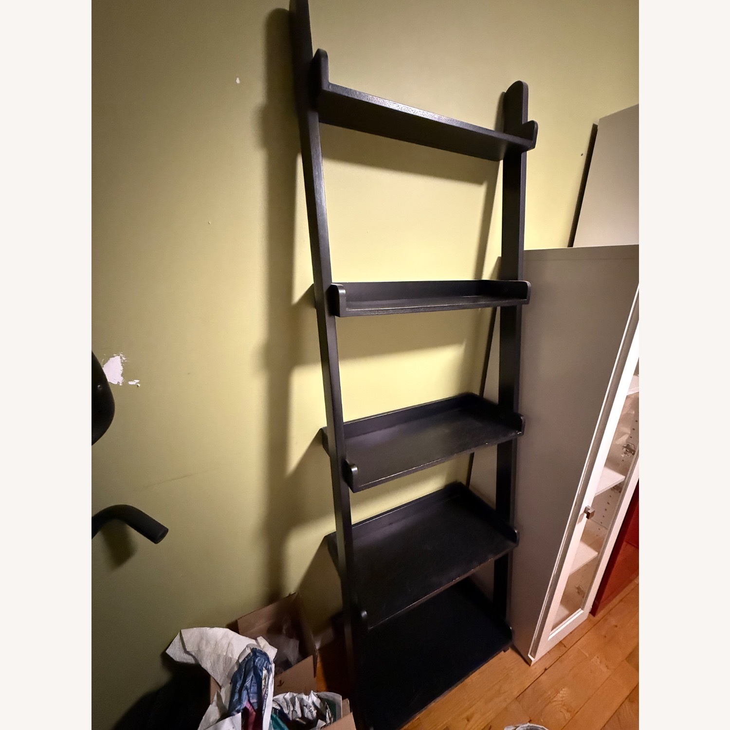 West Elm Contemporary 5 Tier Ladder Bookshelf - image-1