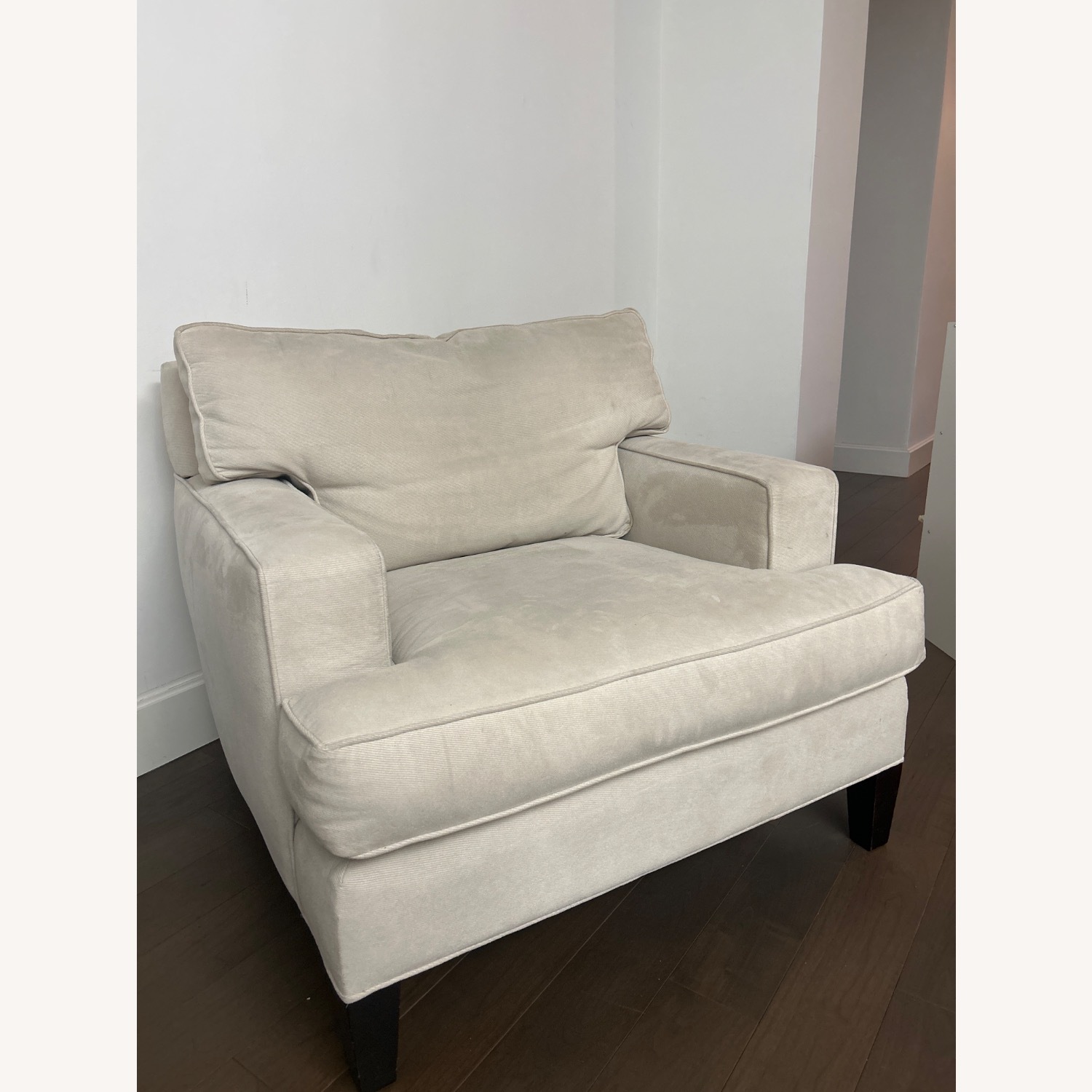 Natural Volor Fabric Armchair - image-2