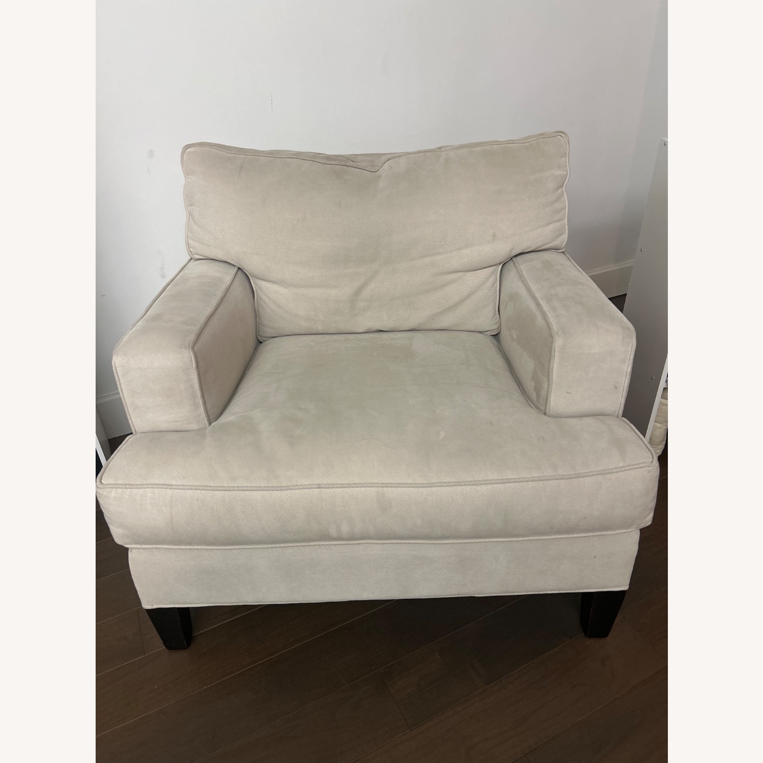 Natural Volor Fabric Armchair - image-1