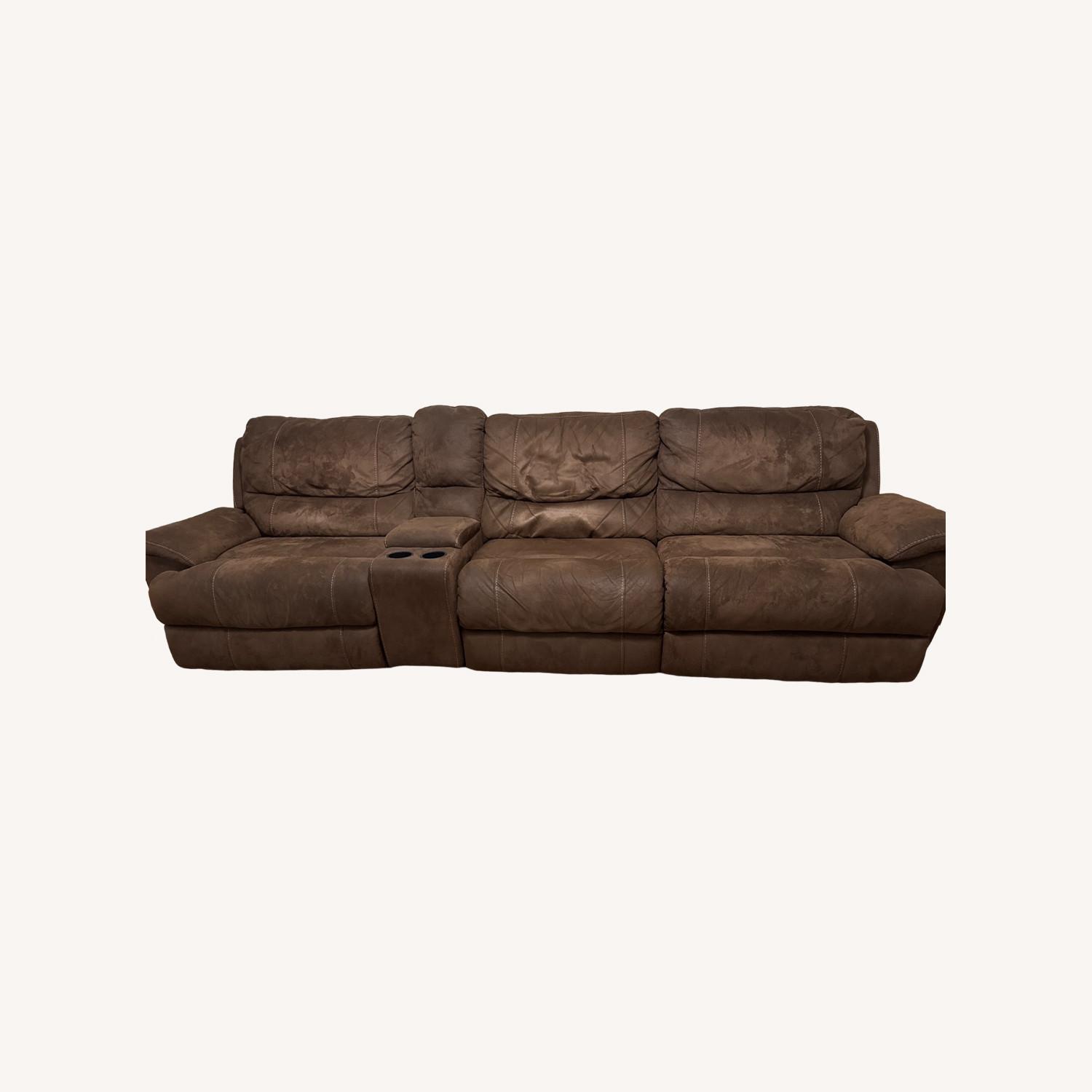 MAA Dark Brown Sofa - image-0