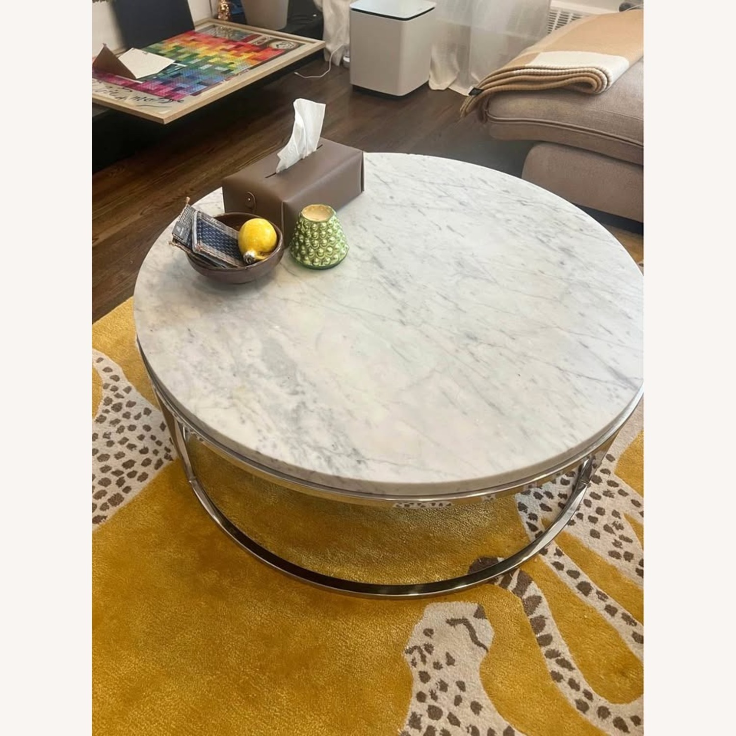 Restoration Hardware Nicholas Marble Coffee Table - image-1