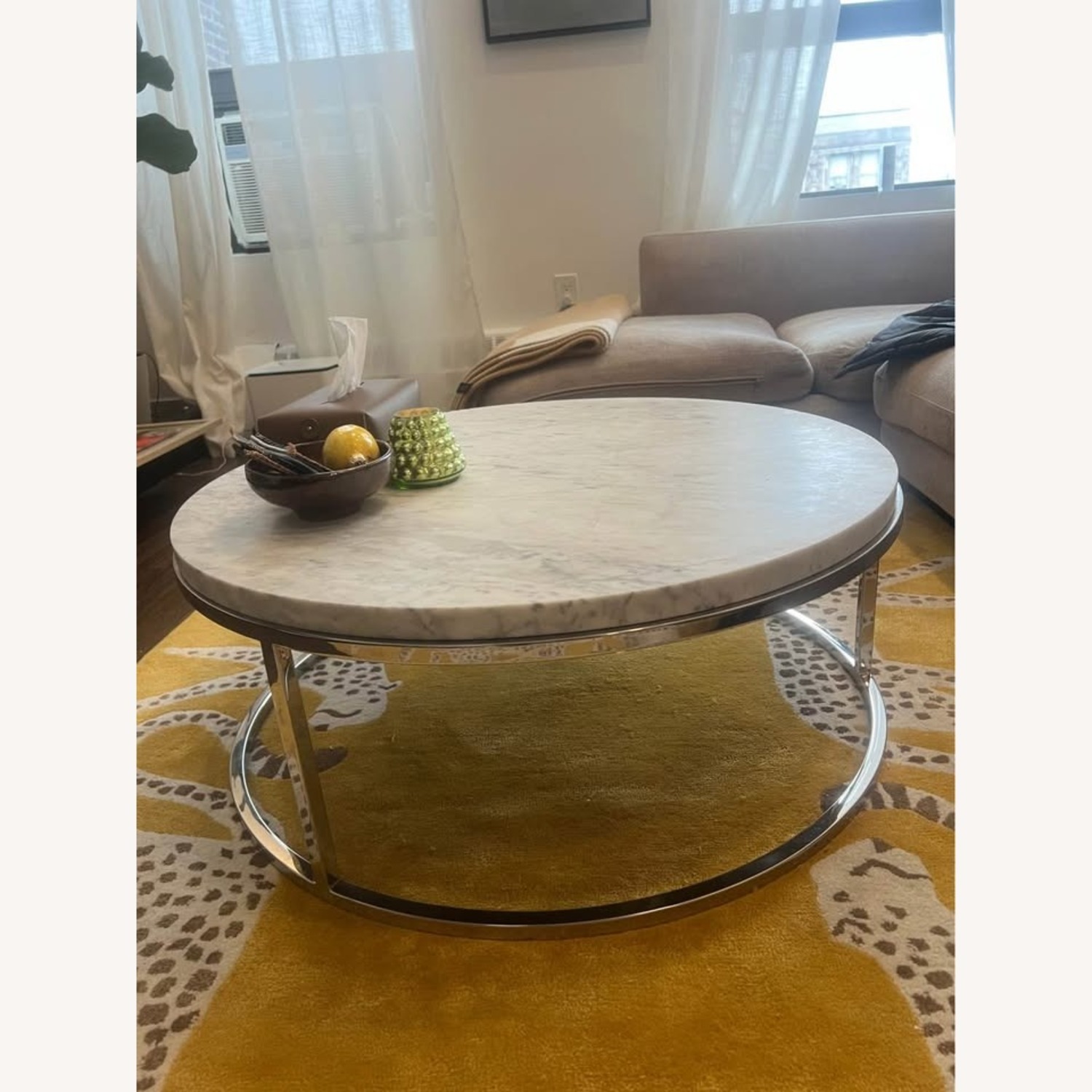 Restoration Hardware Nicholas Marble Coffee Table - image-3