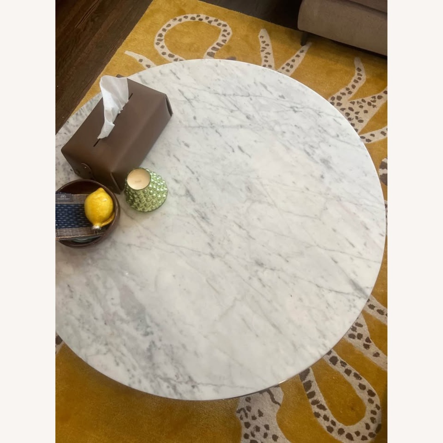 Restoration Hardware Nicholas Marble Coffee Table - image-2