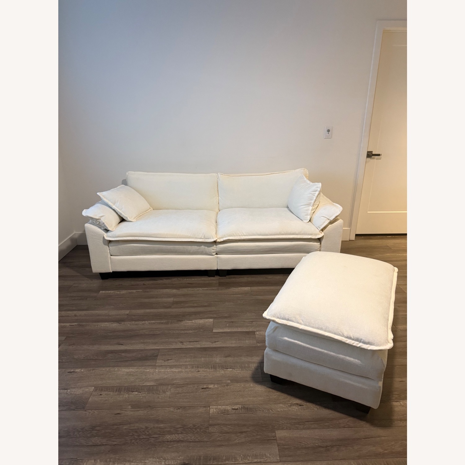 Wayfair Cloud Couch Sectional Loveseat Sofa with Ottoman - image-3