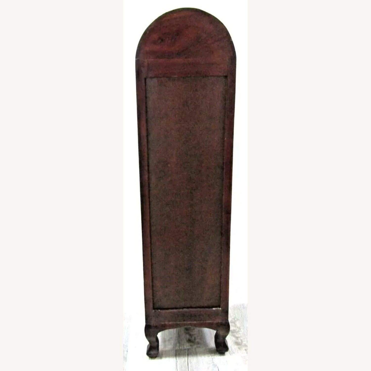 Antique French Vitrine Cabinet Green Panel - image-9