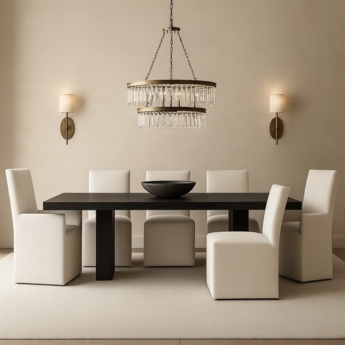 Used Restoration Hardware Ellison High-Back Fabric Dining Chairs, 6 Set for sale on AptDeco