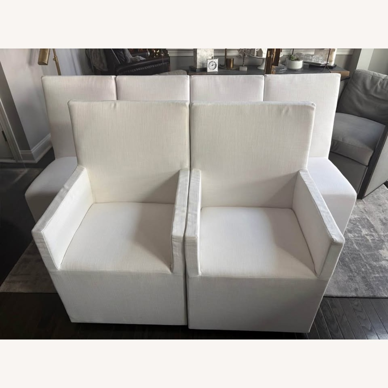 Restoration Hardware Ellison High-Back Fabric Dining Chairs, 6 Set  - image-12