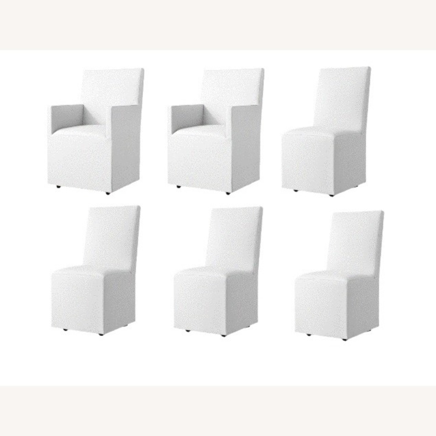 Restoration Hardware Ellison High-Back Fabric Dining Chairs, 6 Set  - image-3