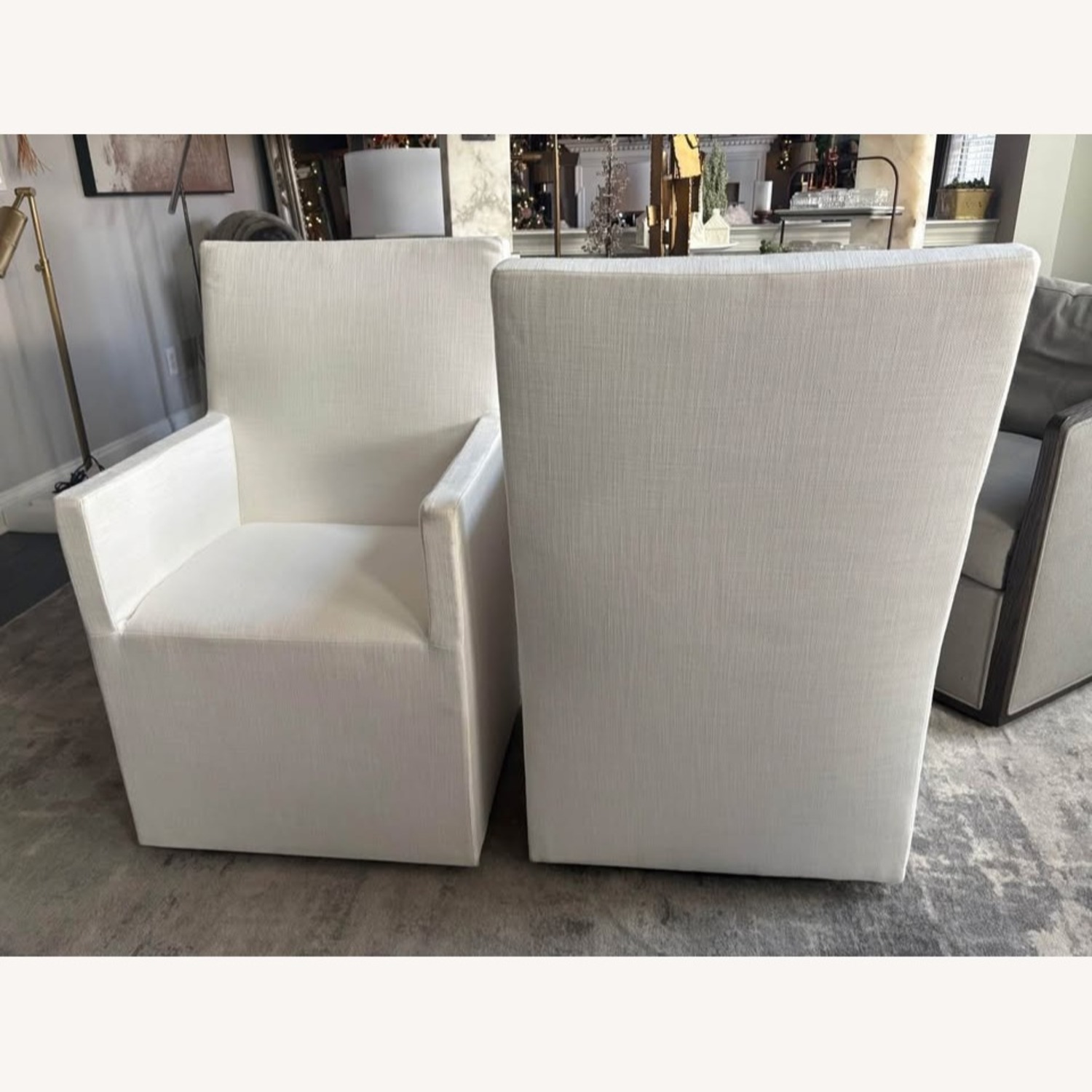 Restoration Hardware Ellison High-Back Fabric Dining Chairs, 6 Set  - image-13