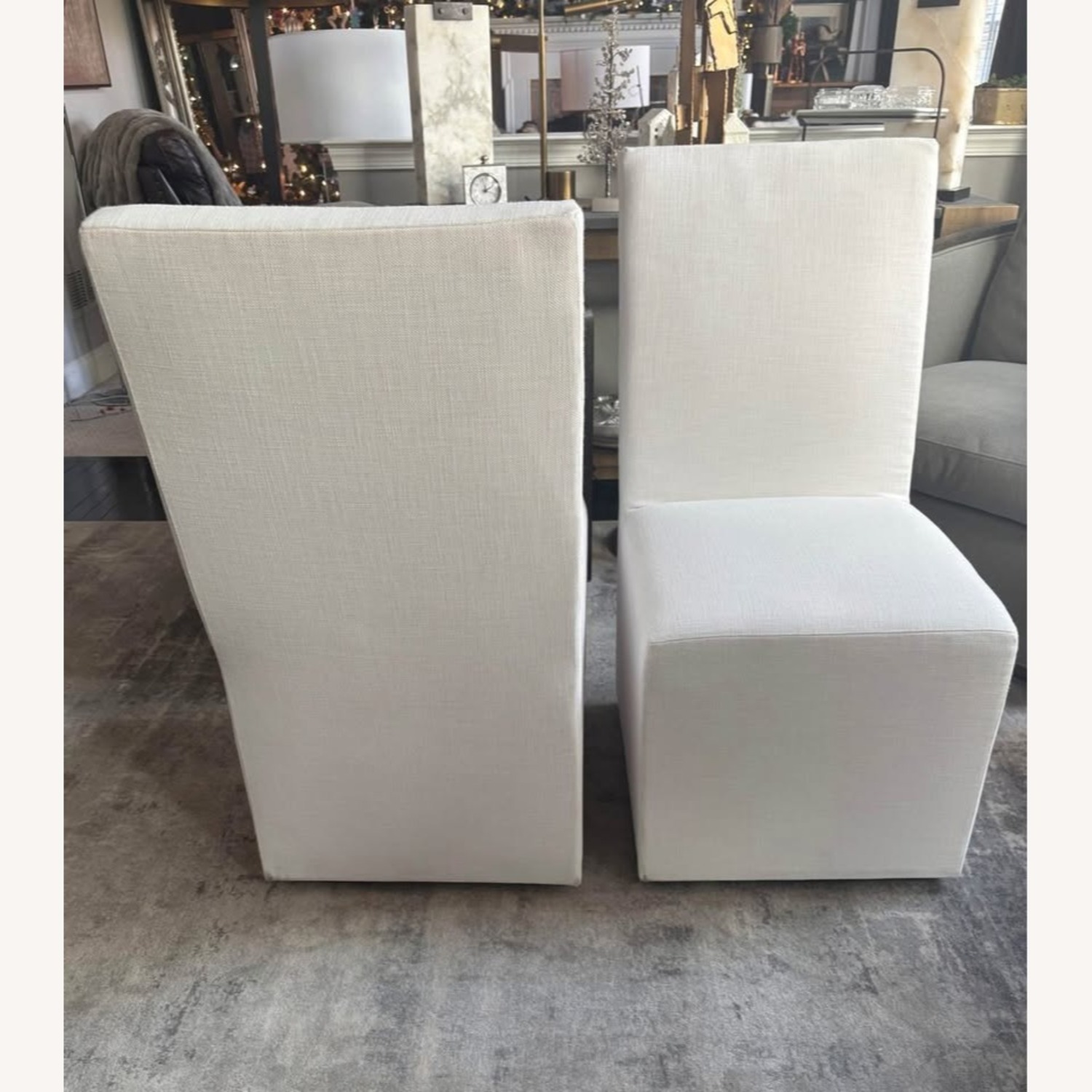 Restoration Hardware Ellison High-Back Fabric Dining Chairs, 6 Set  - image-10