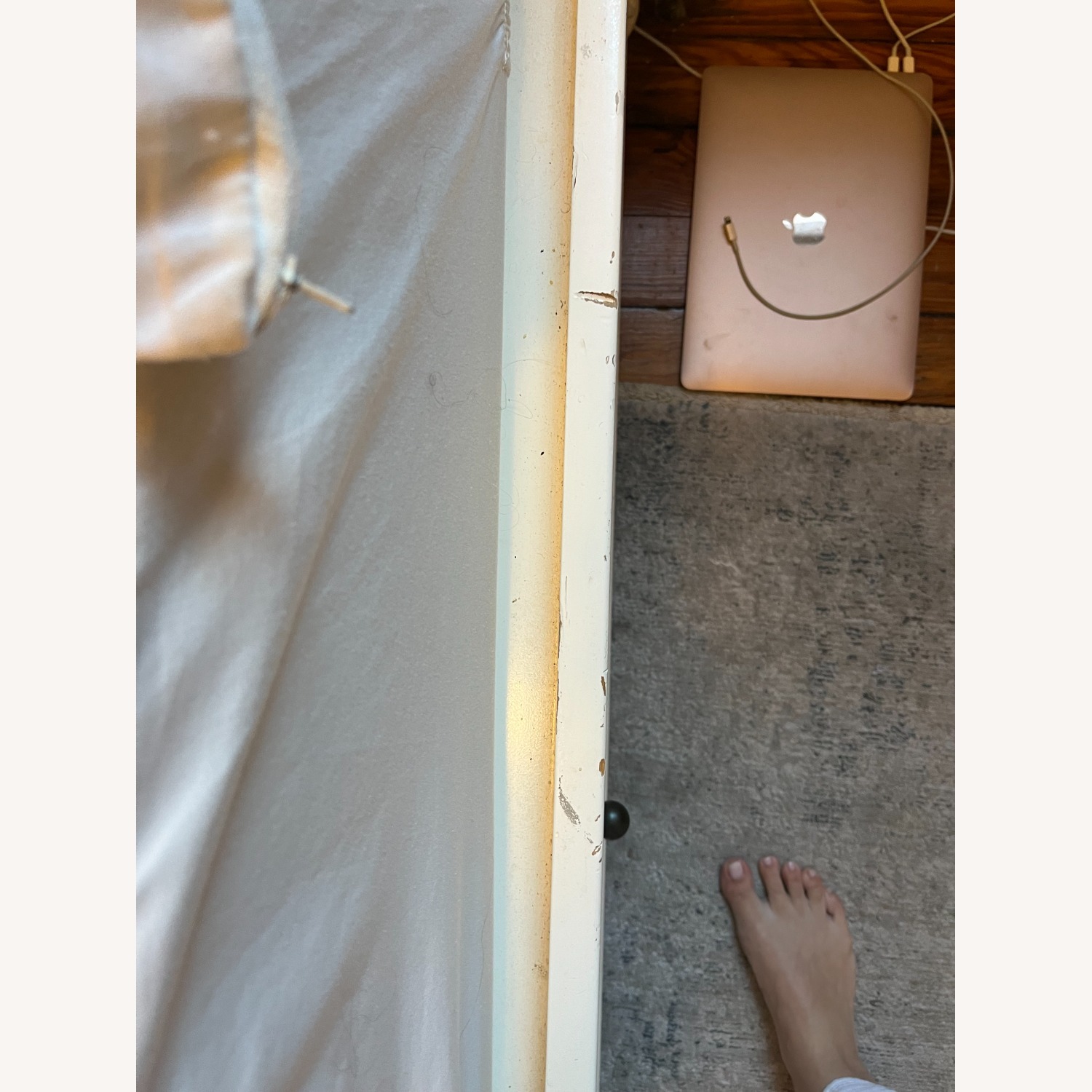 White Pottery Barn Chelsea Full Bed W Storage - image-4