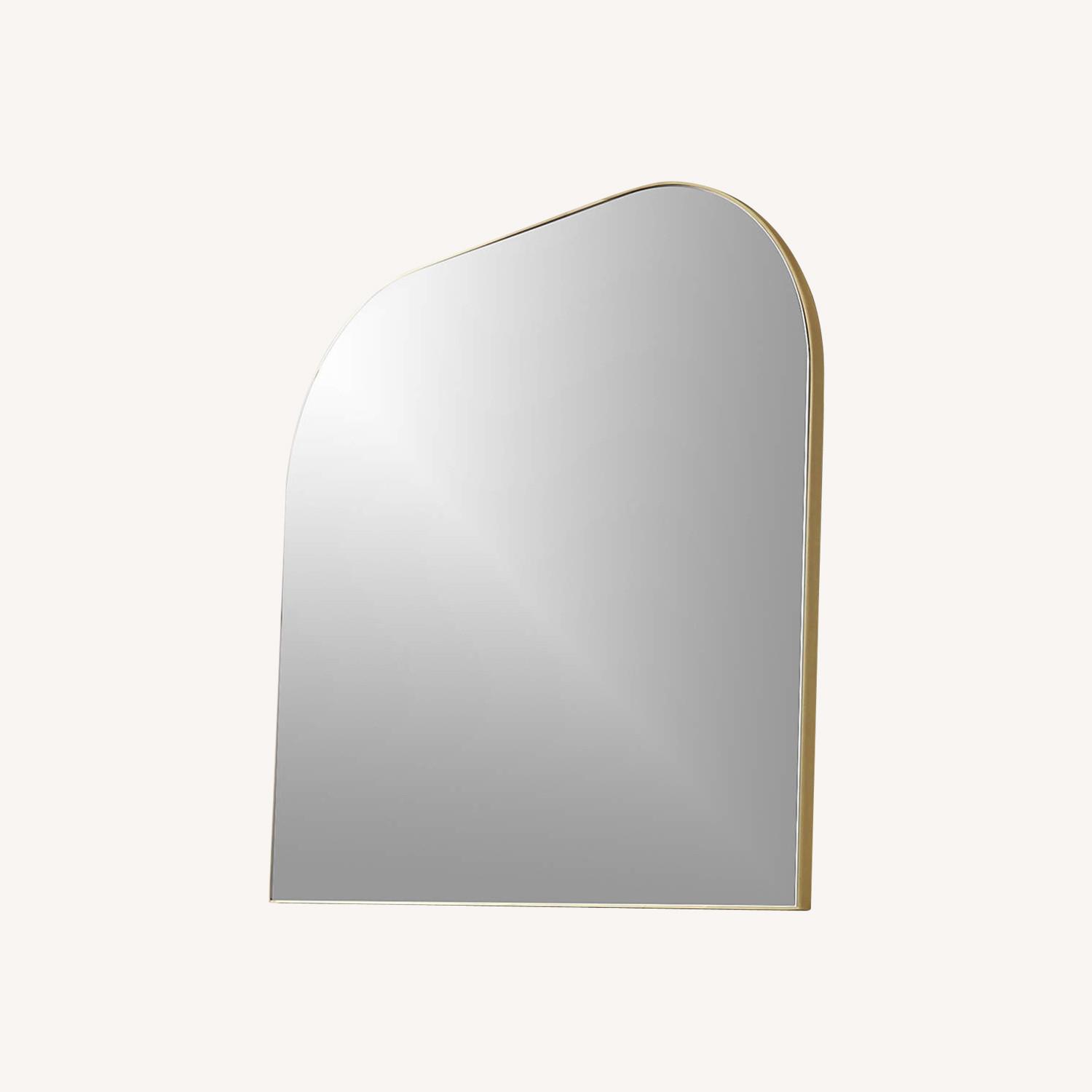 CB2 Infinity Brass Mantel Wall Mirror - image-0