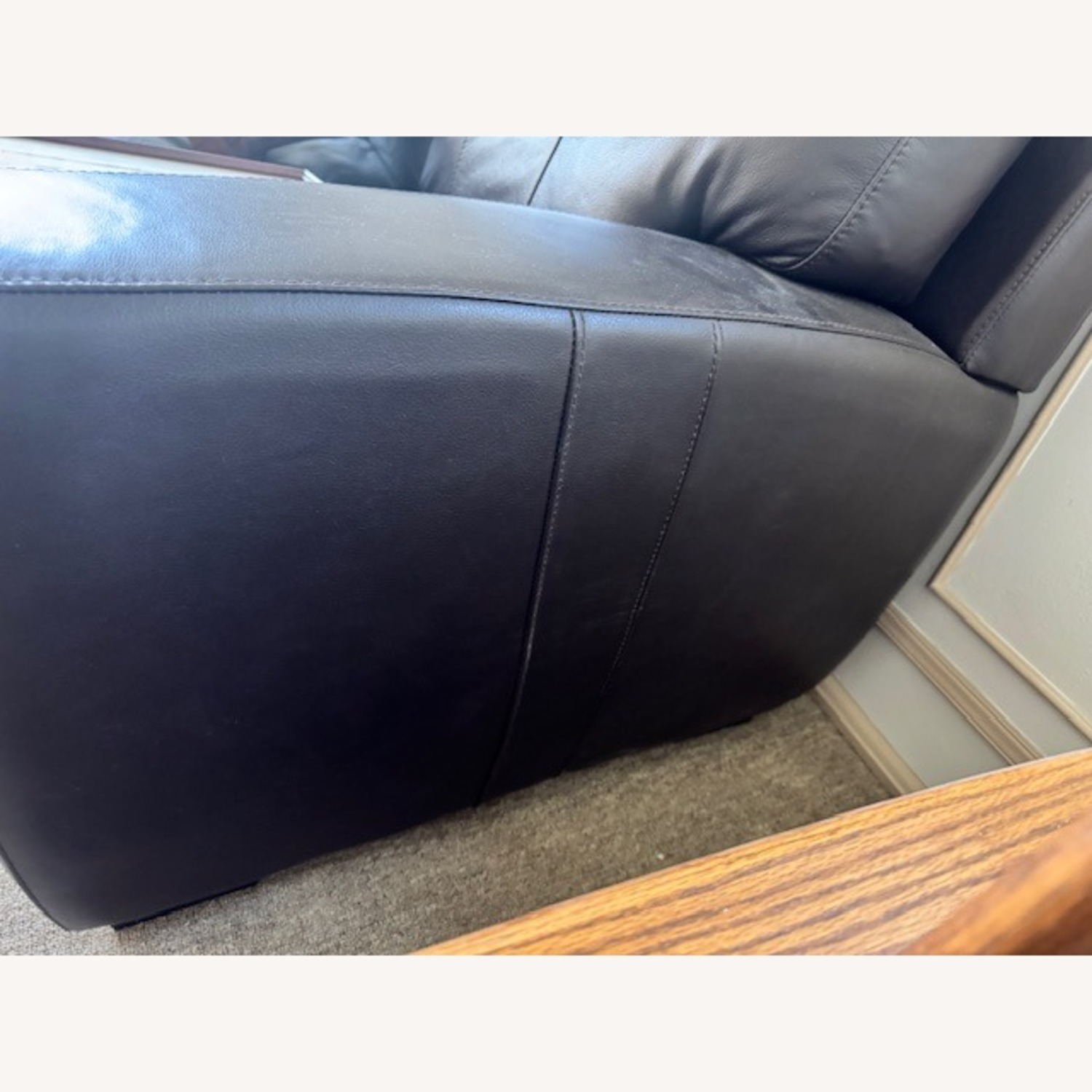 Pottery Barn Leather Sofa - image-1