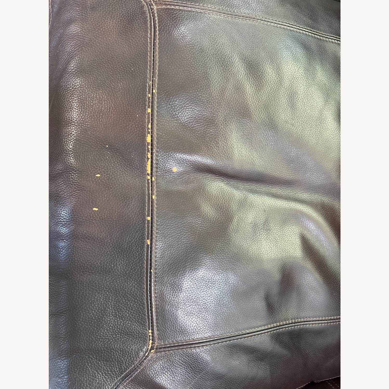 Ashley Furniture Dark Brown Leather Sofa - image-4