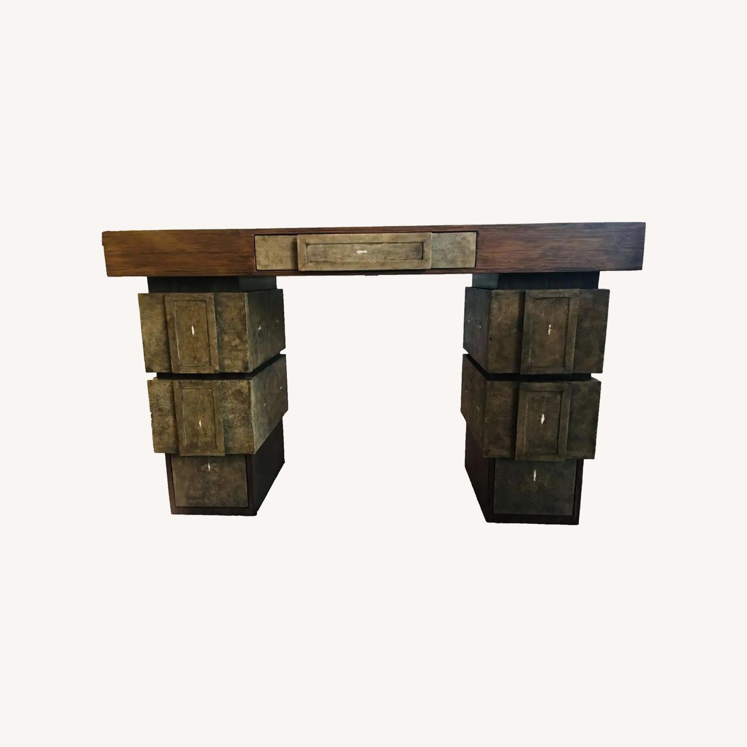 R&Y Augousti 1990s Shagreen Desk - image-0