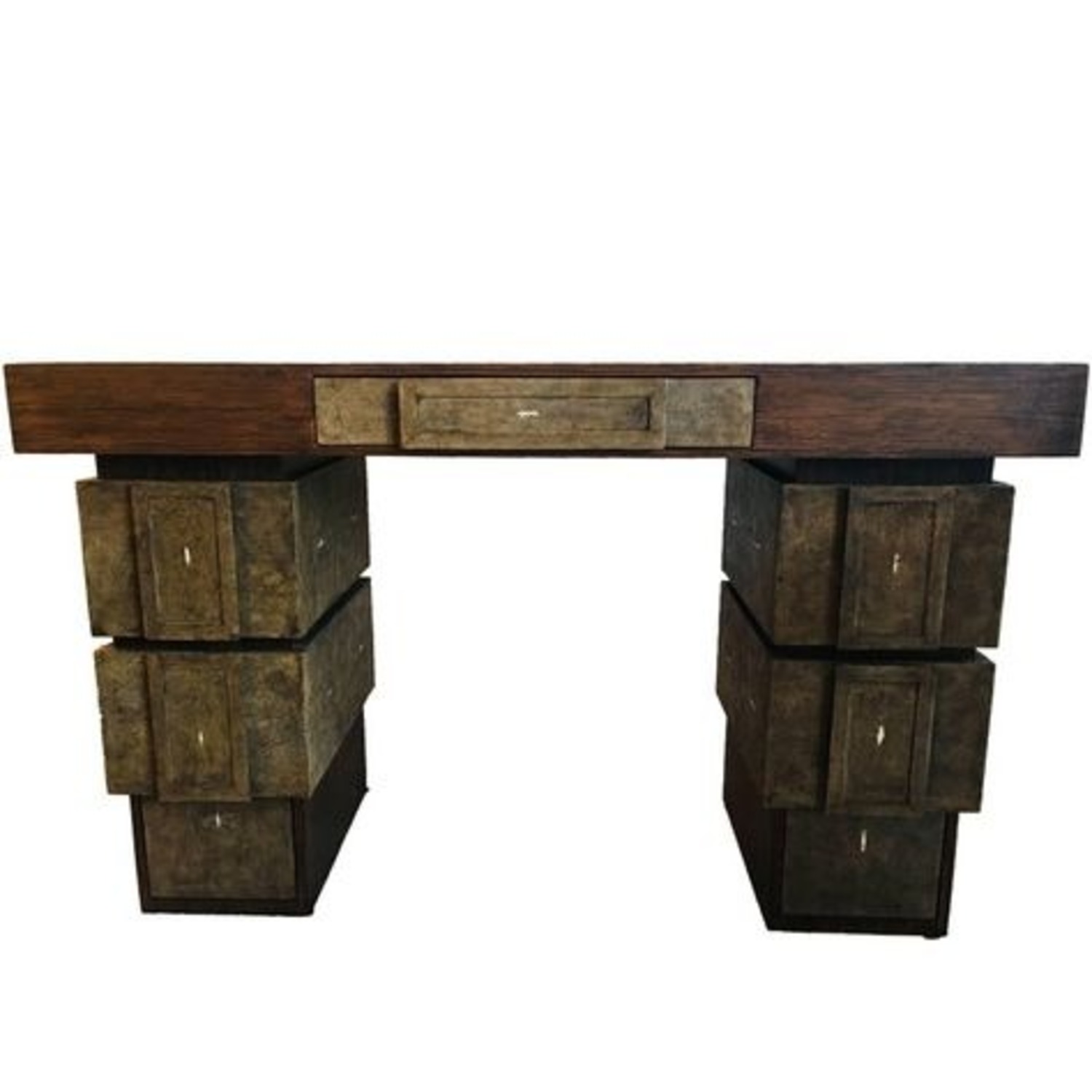 R&Y Augousti 1990s Shagreen Desk - image-1