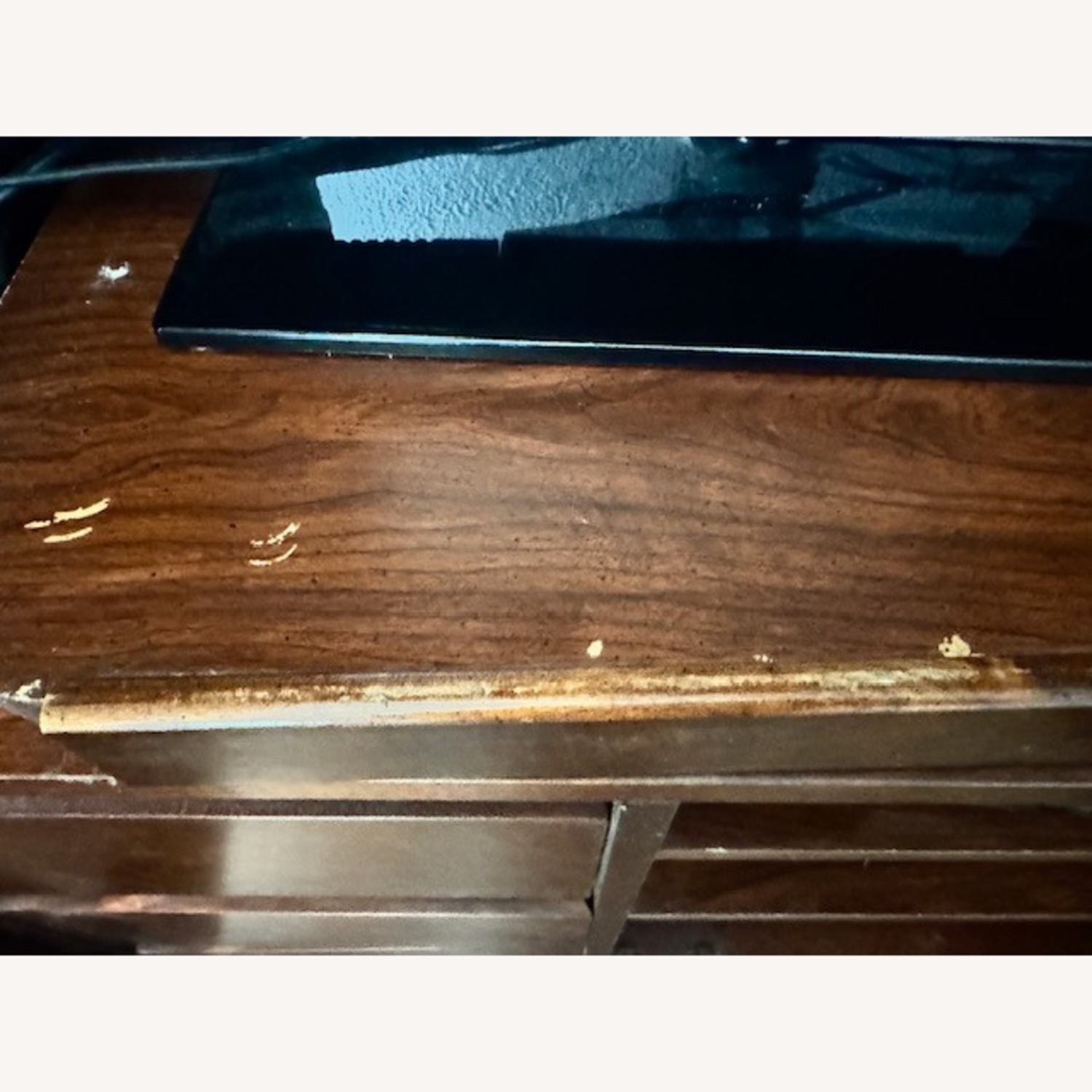 Brown Wood Entertainment Hutch - image-4