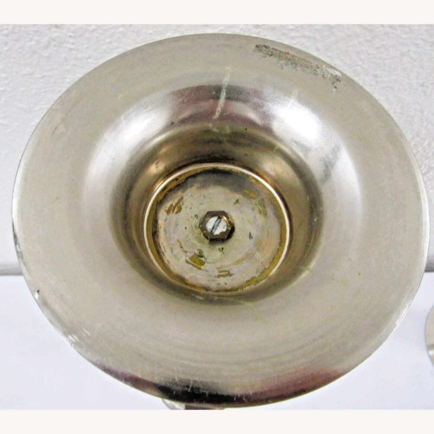 Pair of Lucite Column Candle Holders Karl Springer - image-11